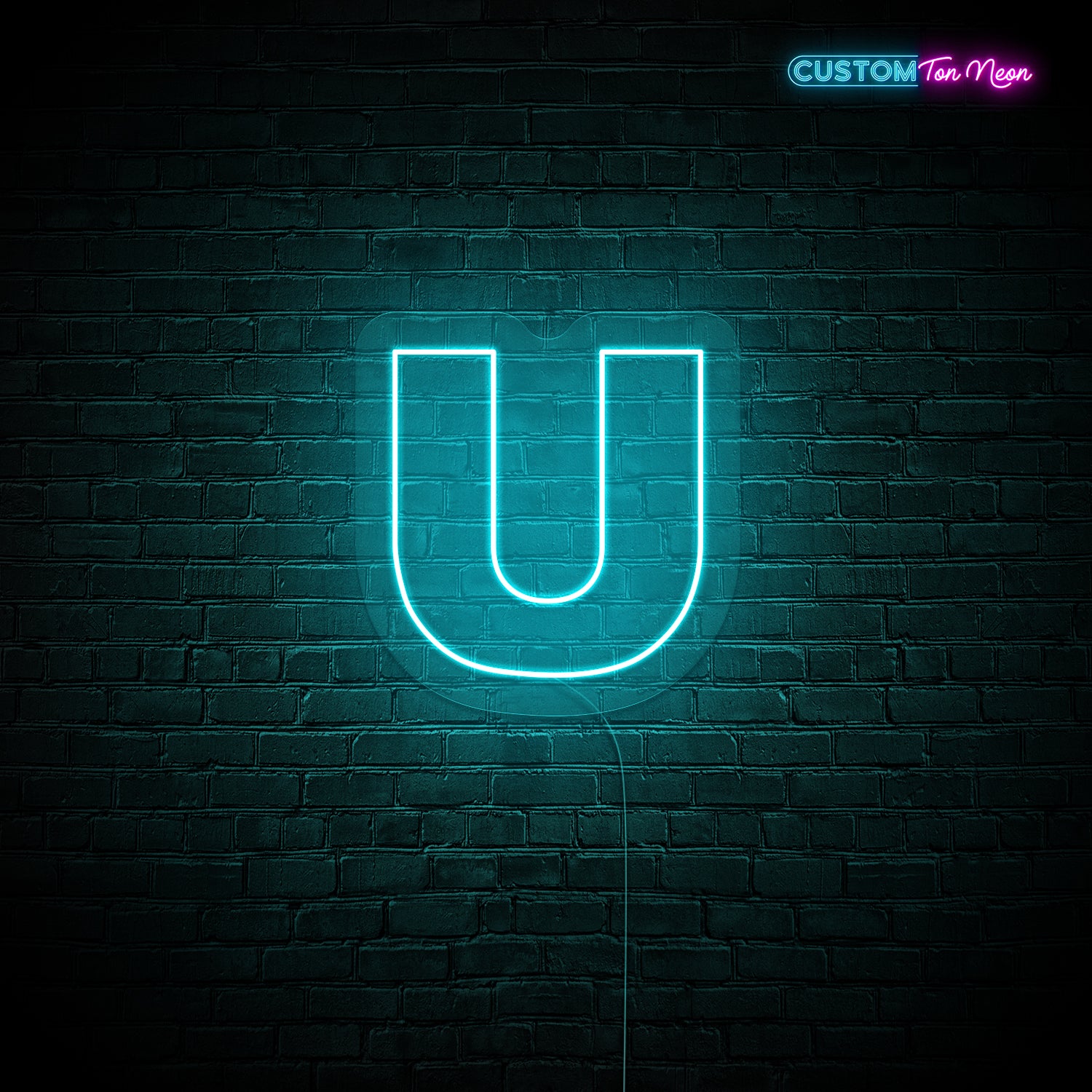 Enseigne néon Lettre U