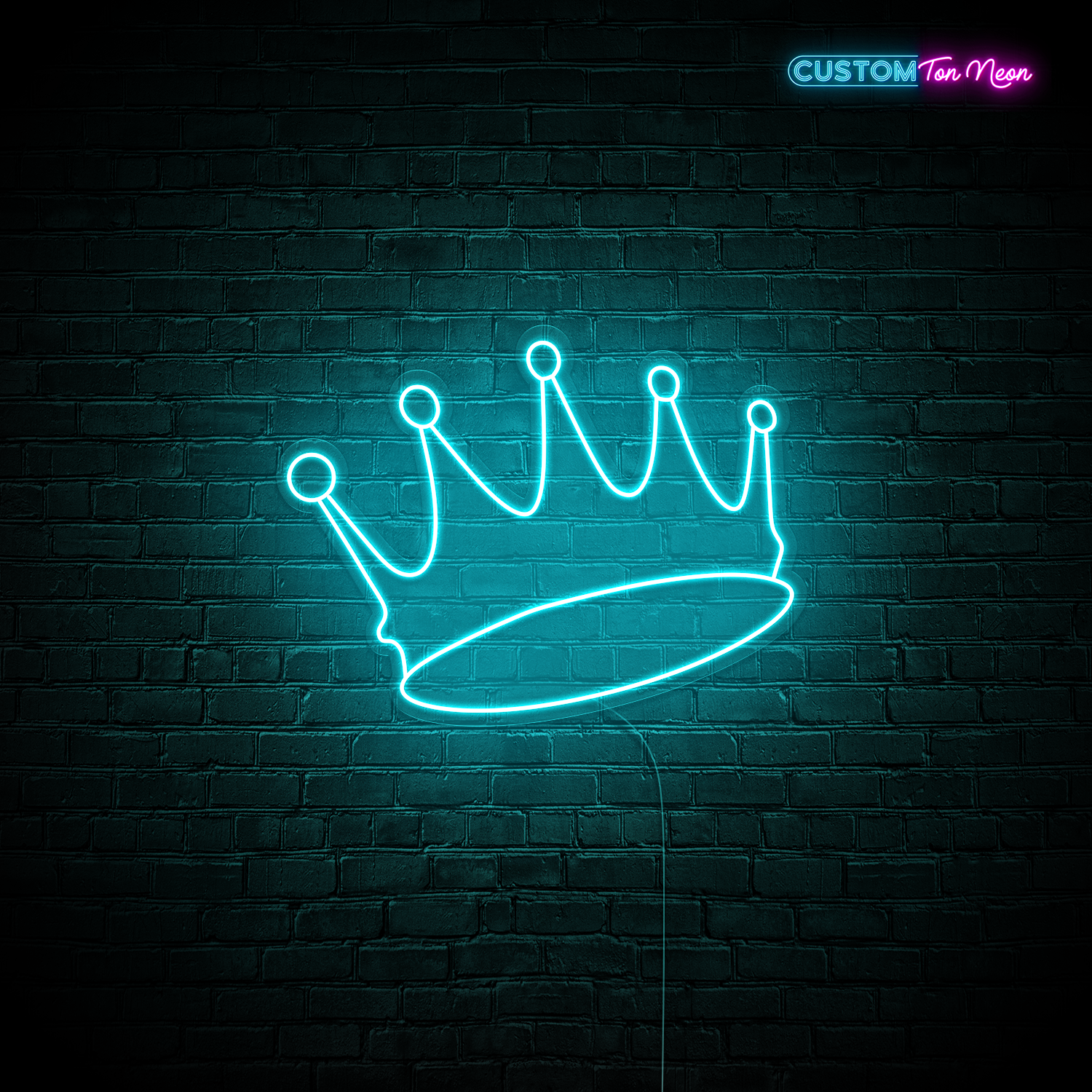 Enseigne néon couronne