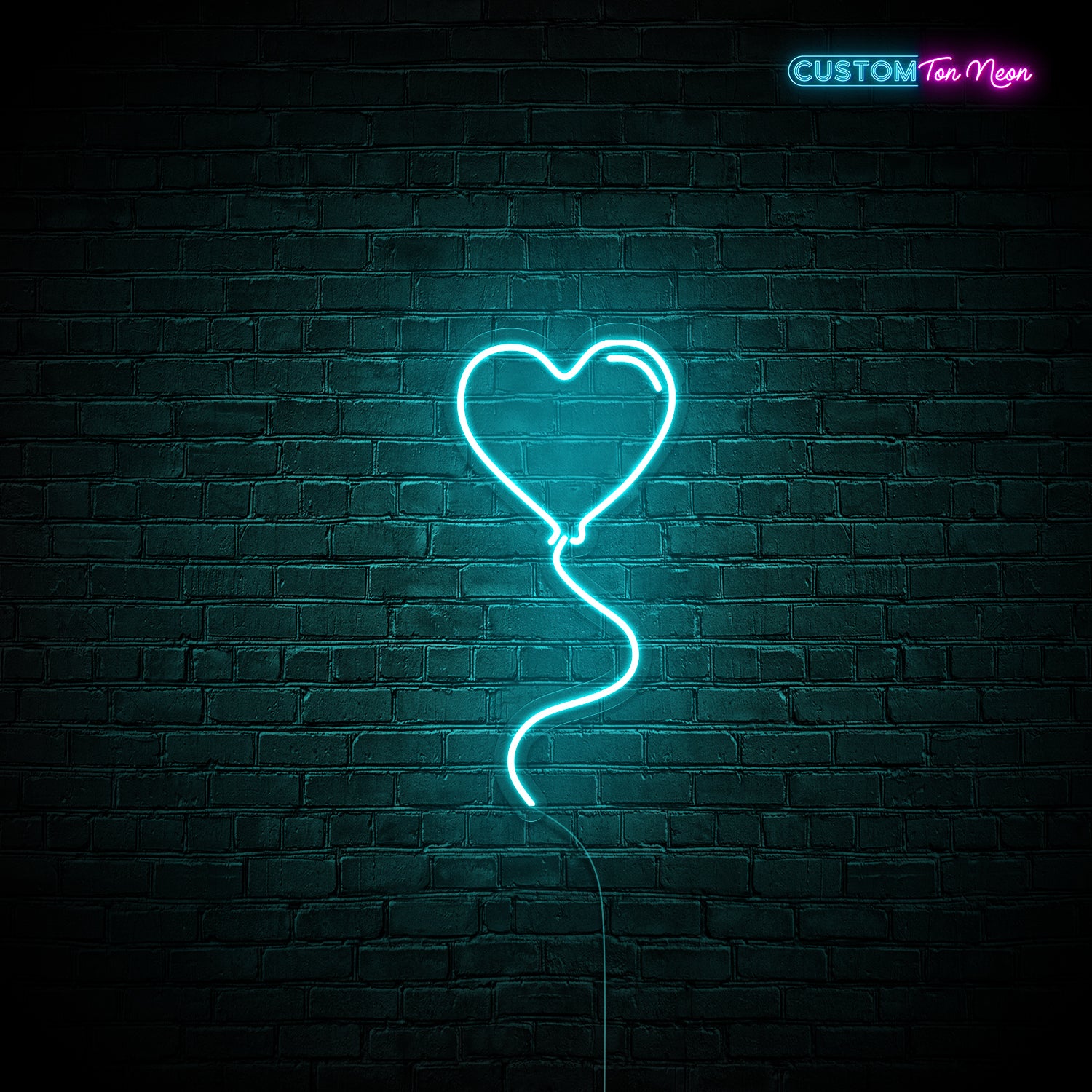 Enseigne néon Ballon d'amour