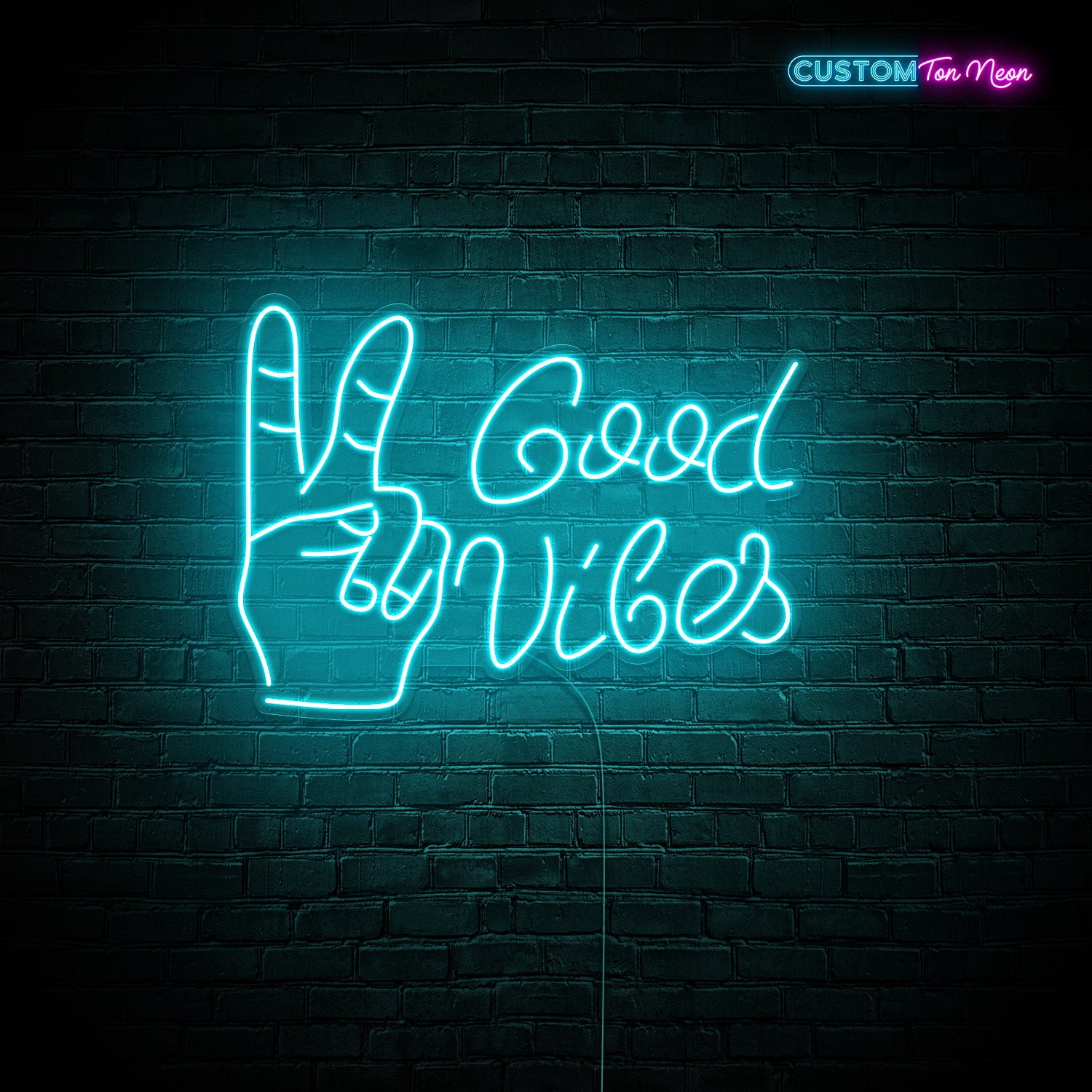 Enseigne néon good vibes