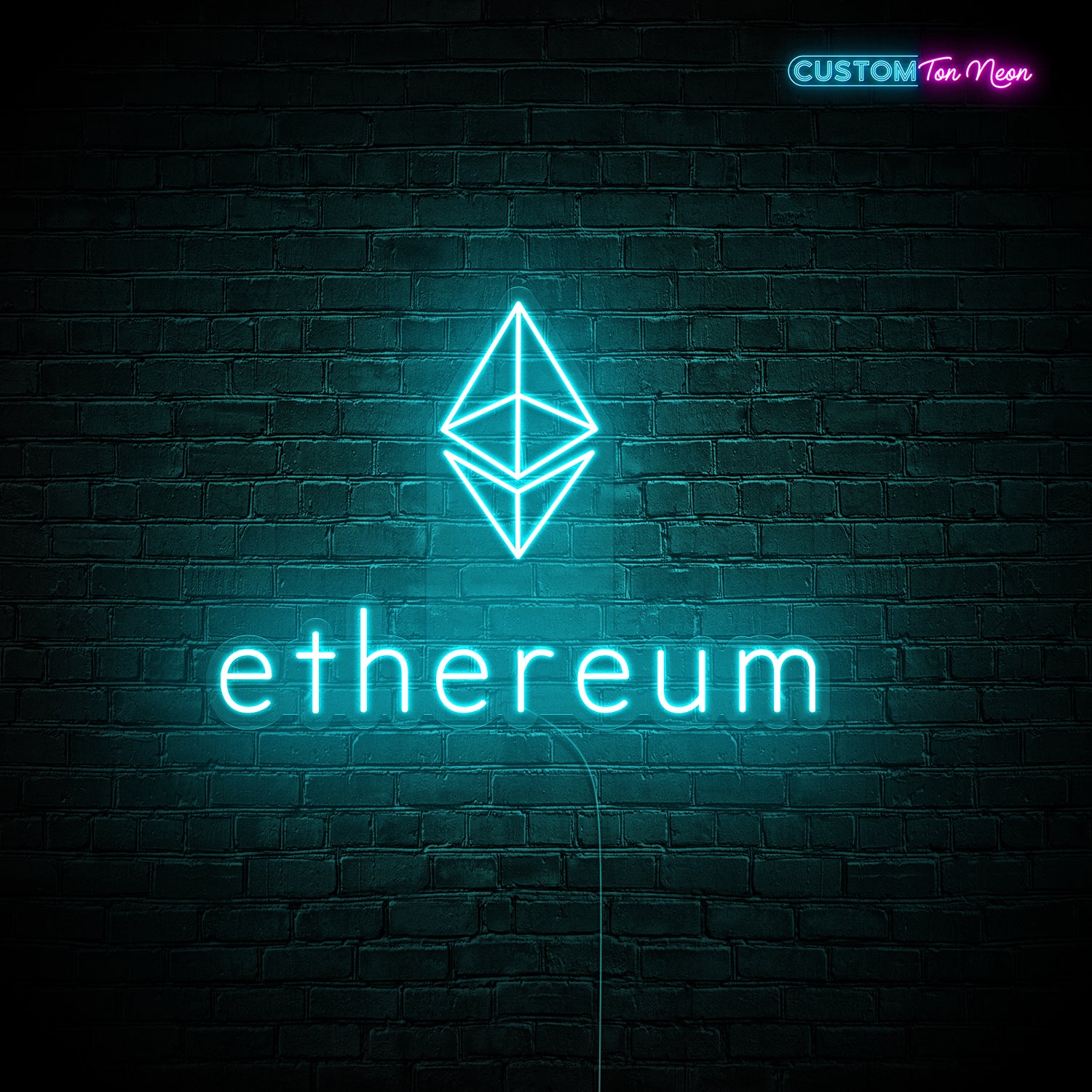 Enseigne néon Ethereum