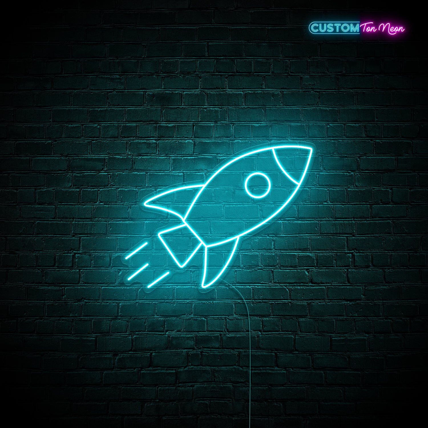 Enseigne néon Fusée