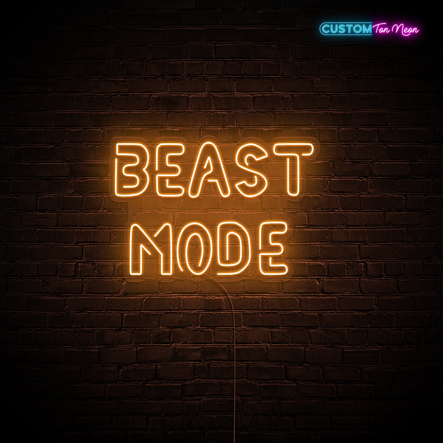 Enseigne néon Beast mode