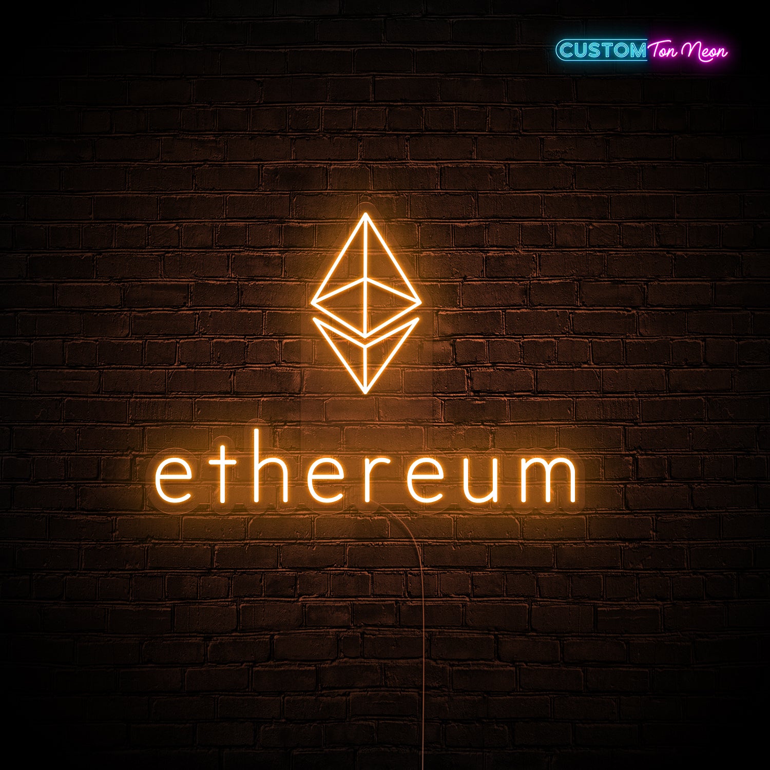 Enseigne néon Ethereum