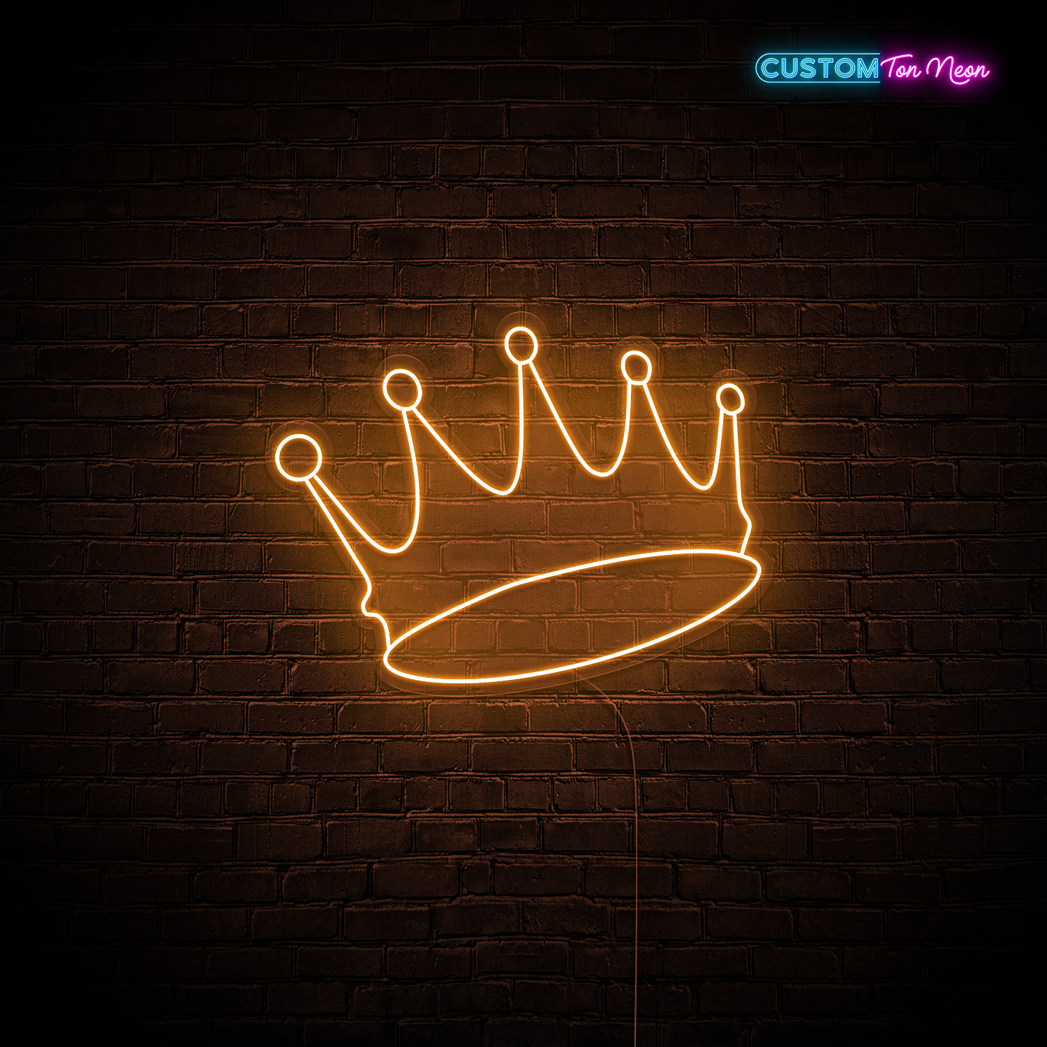 Enseigne néon couronne