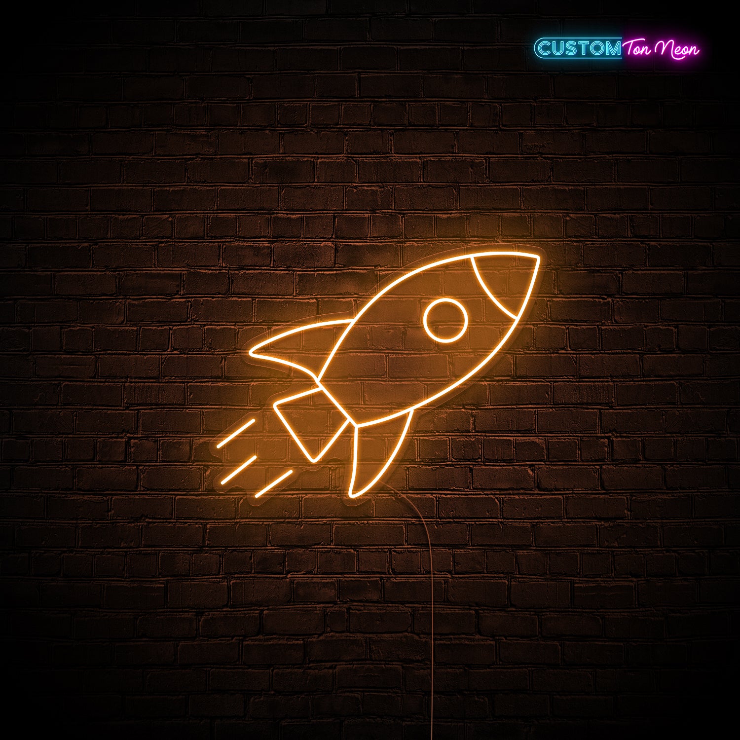 Enseigne néon Fusée