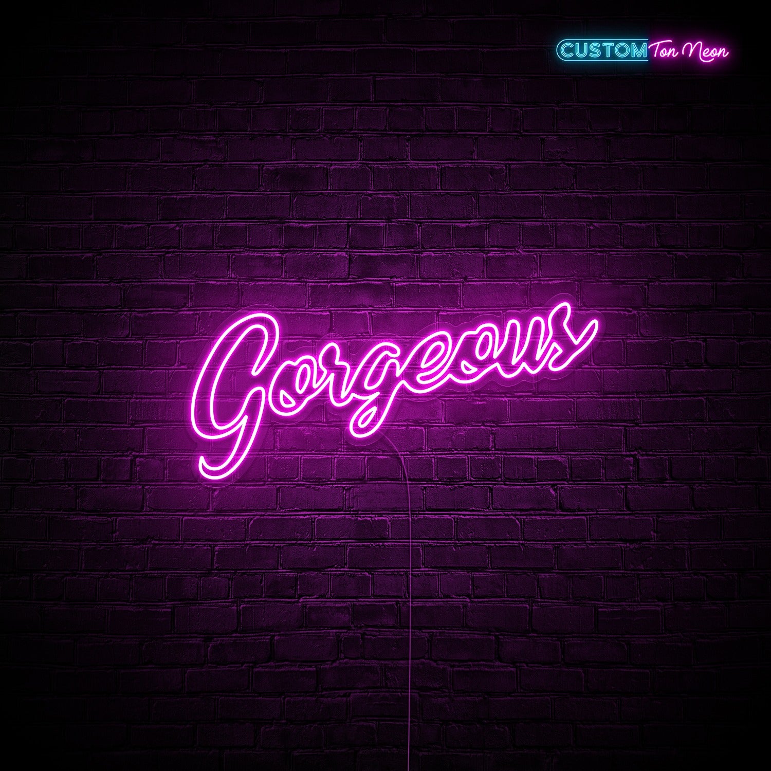 Enseigne néon Gorgeous
