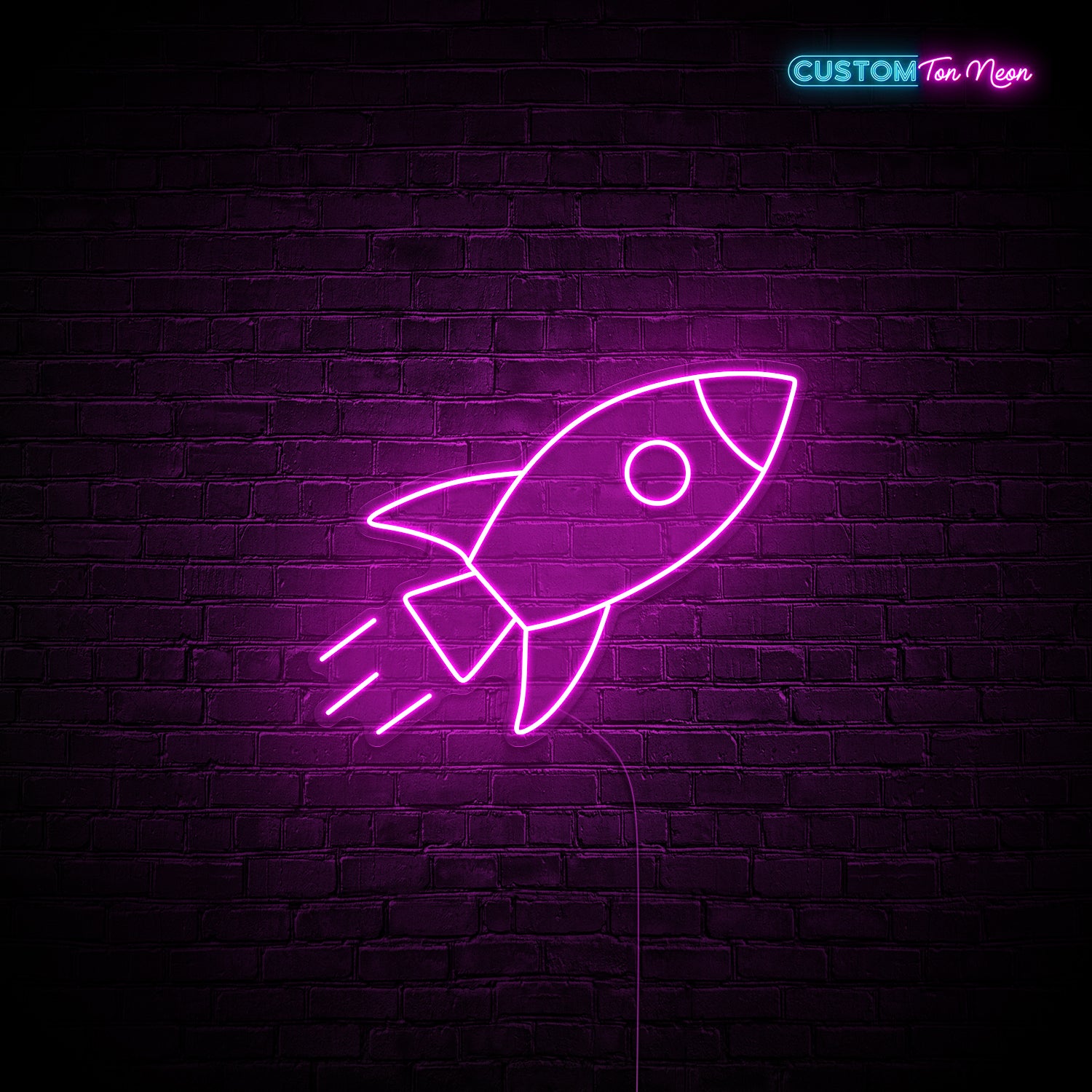 Enseigne néon Fusée