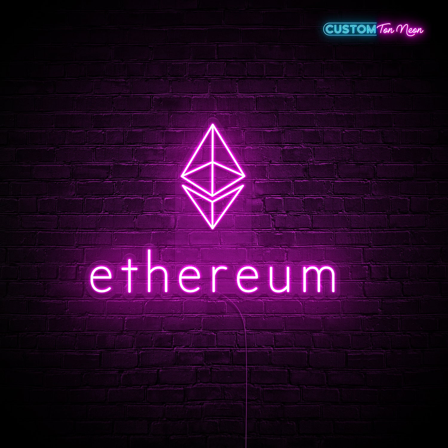 Enseigne néon Ethereum