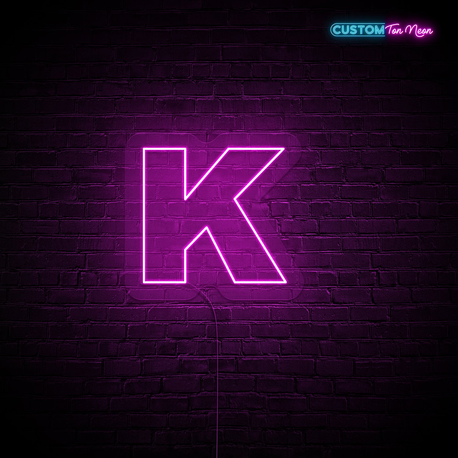 Enseigne néon Lettre K