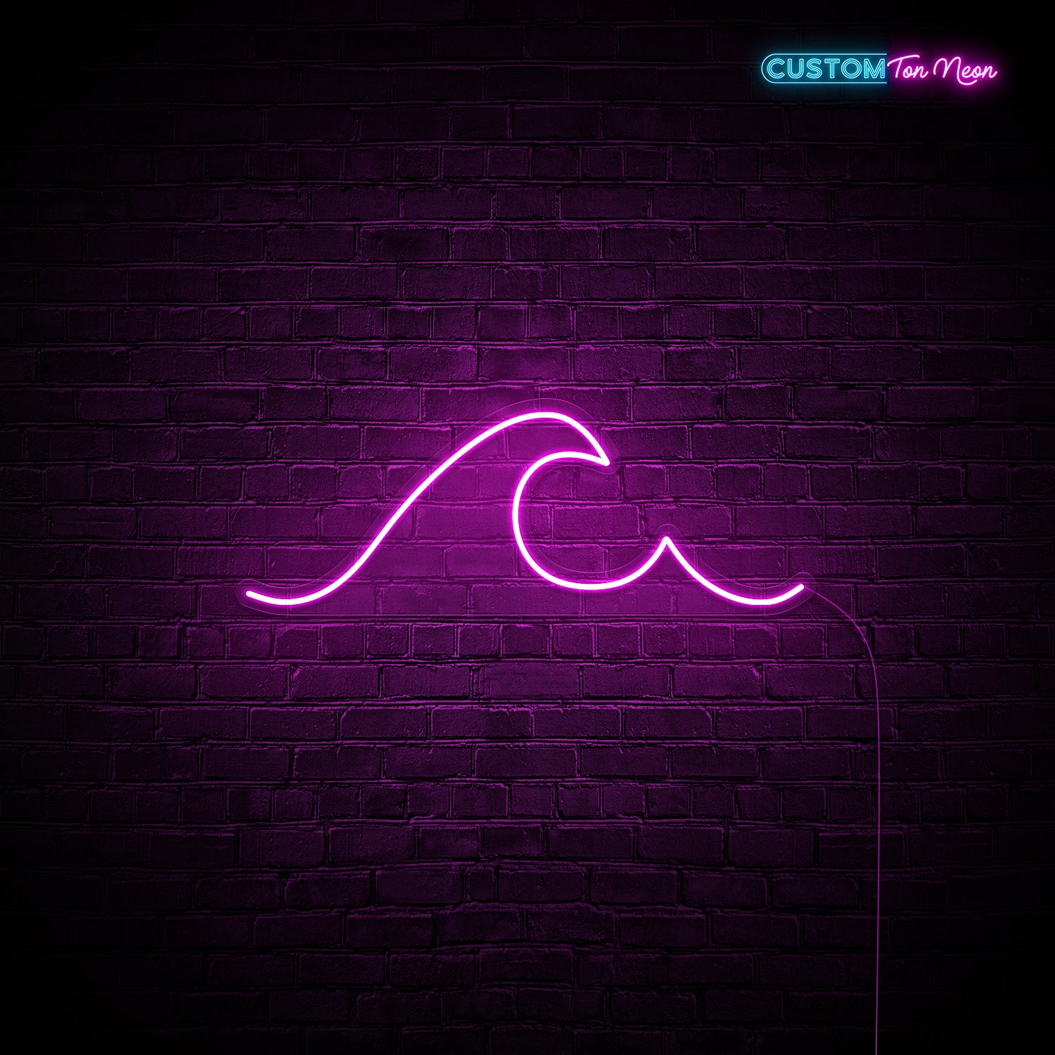 Enseigne néon Vague