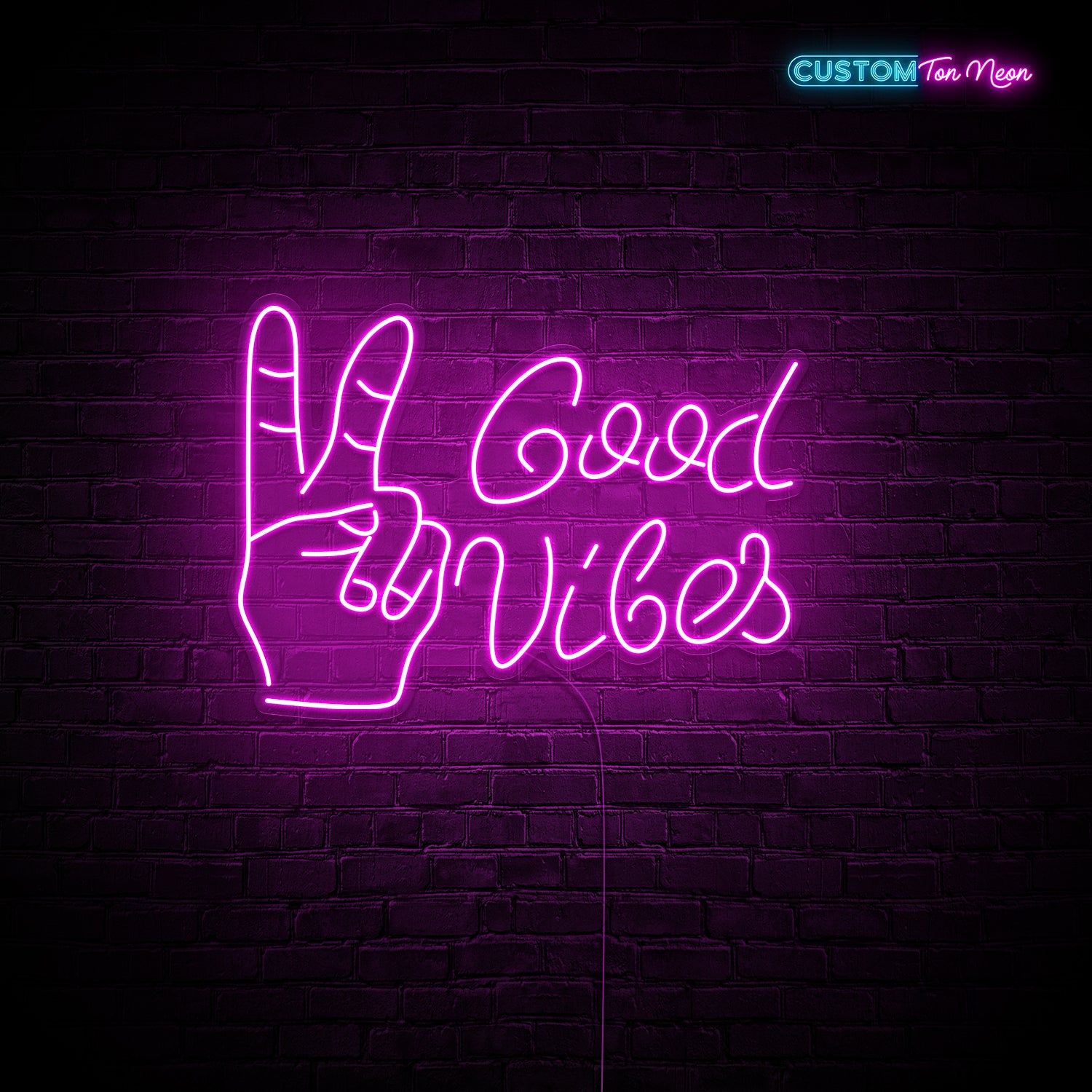 Enseigne néon good vibes