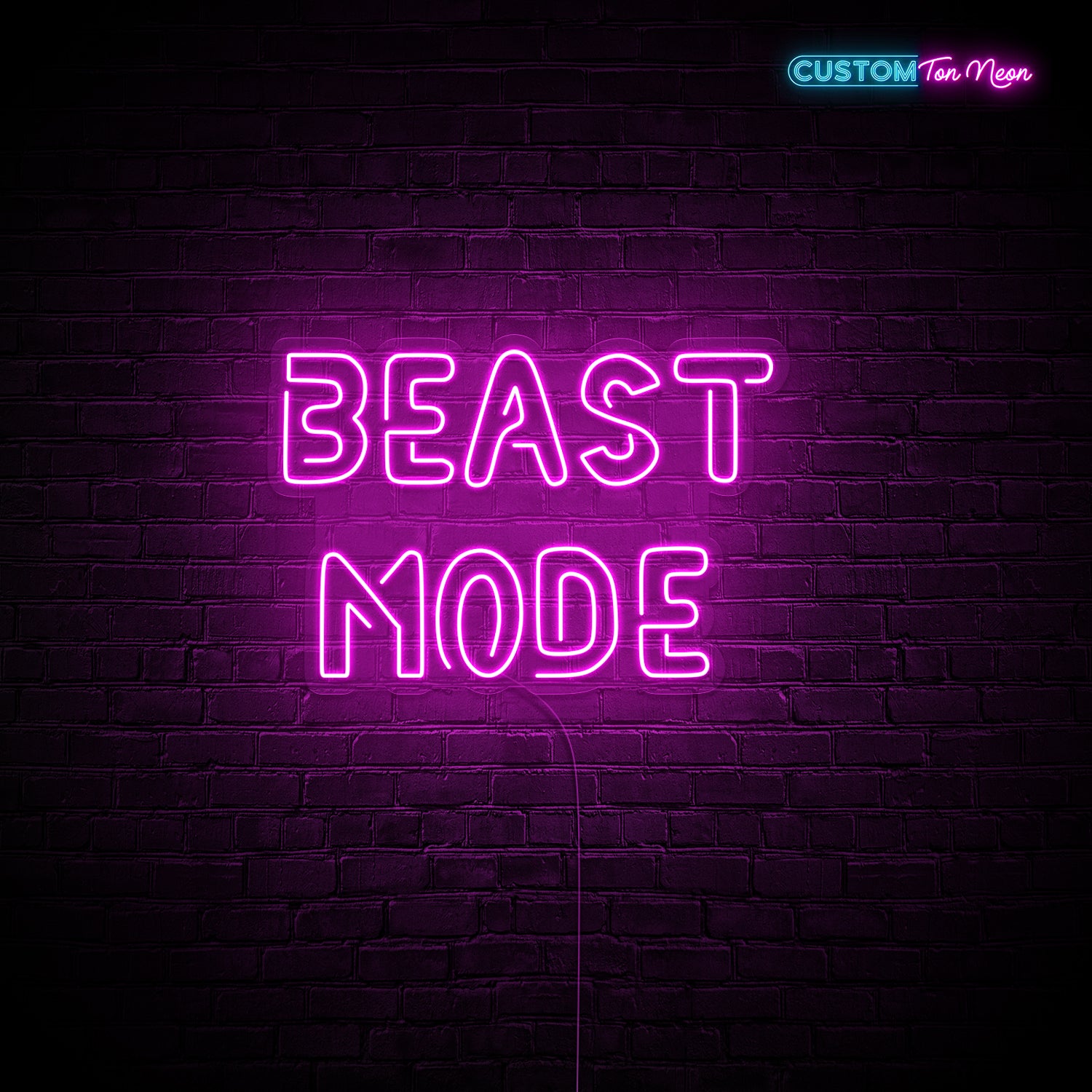 Enseigne néon Beast mode