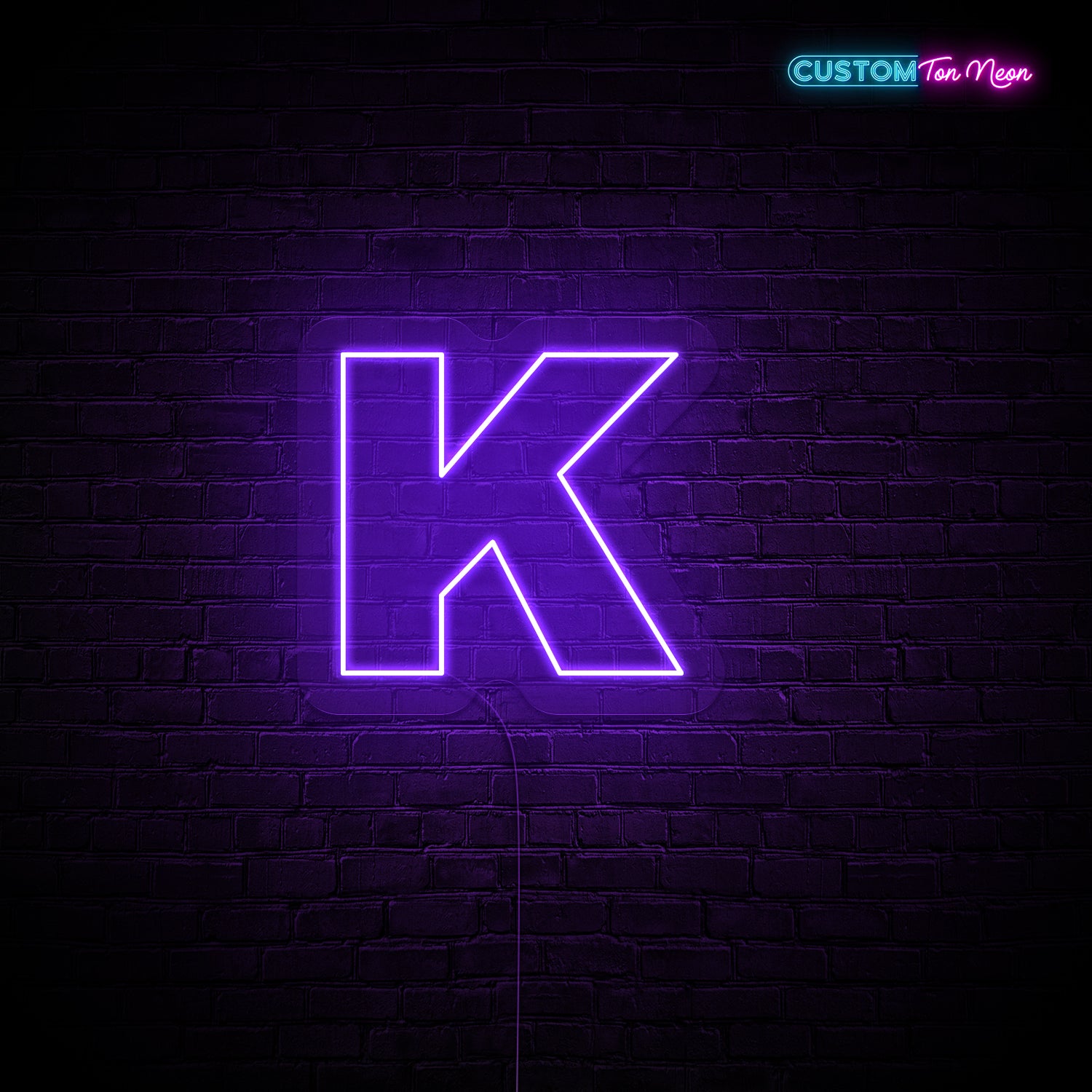 Enseigne néon Lettre K