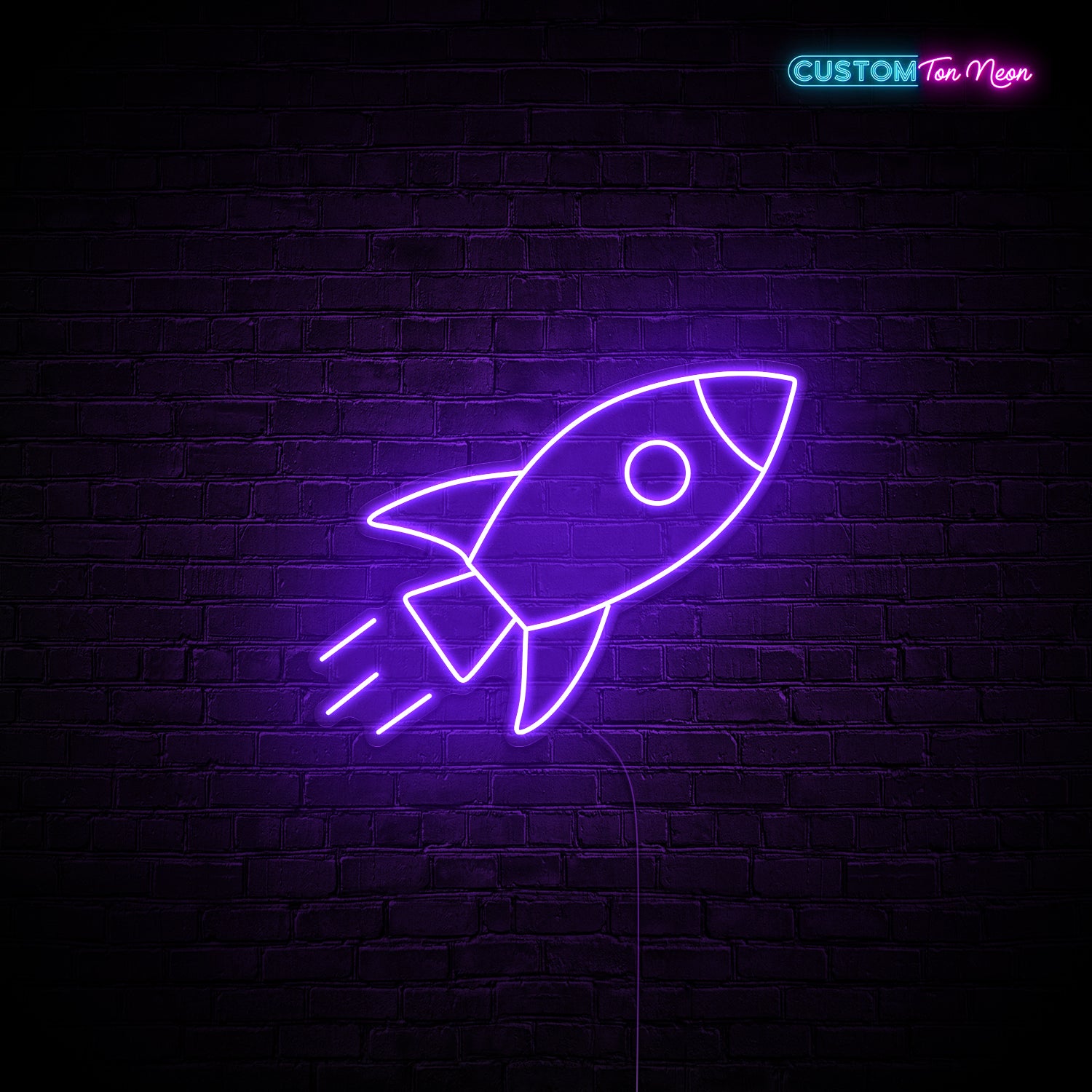 Enseigne néon Fusée