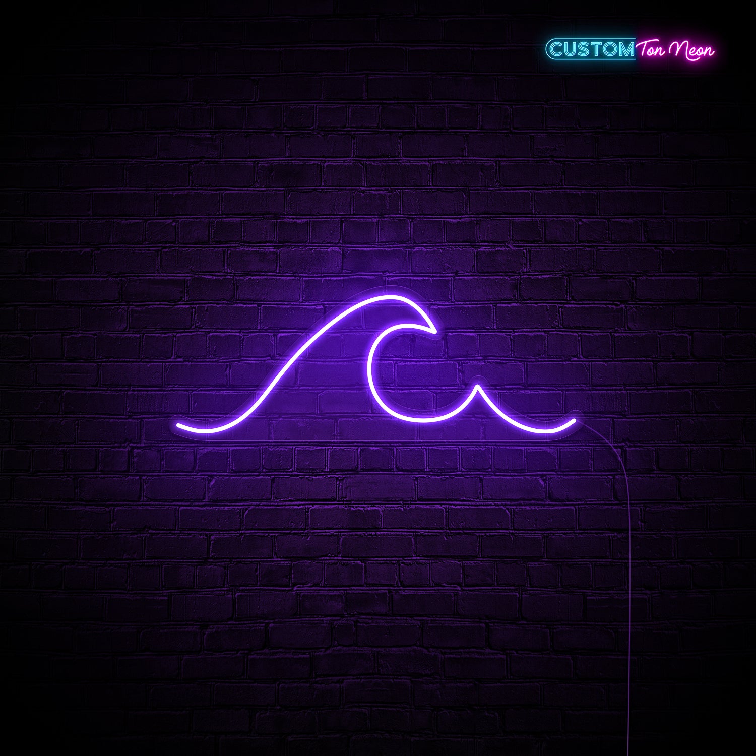 Enseigne néon Vague