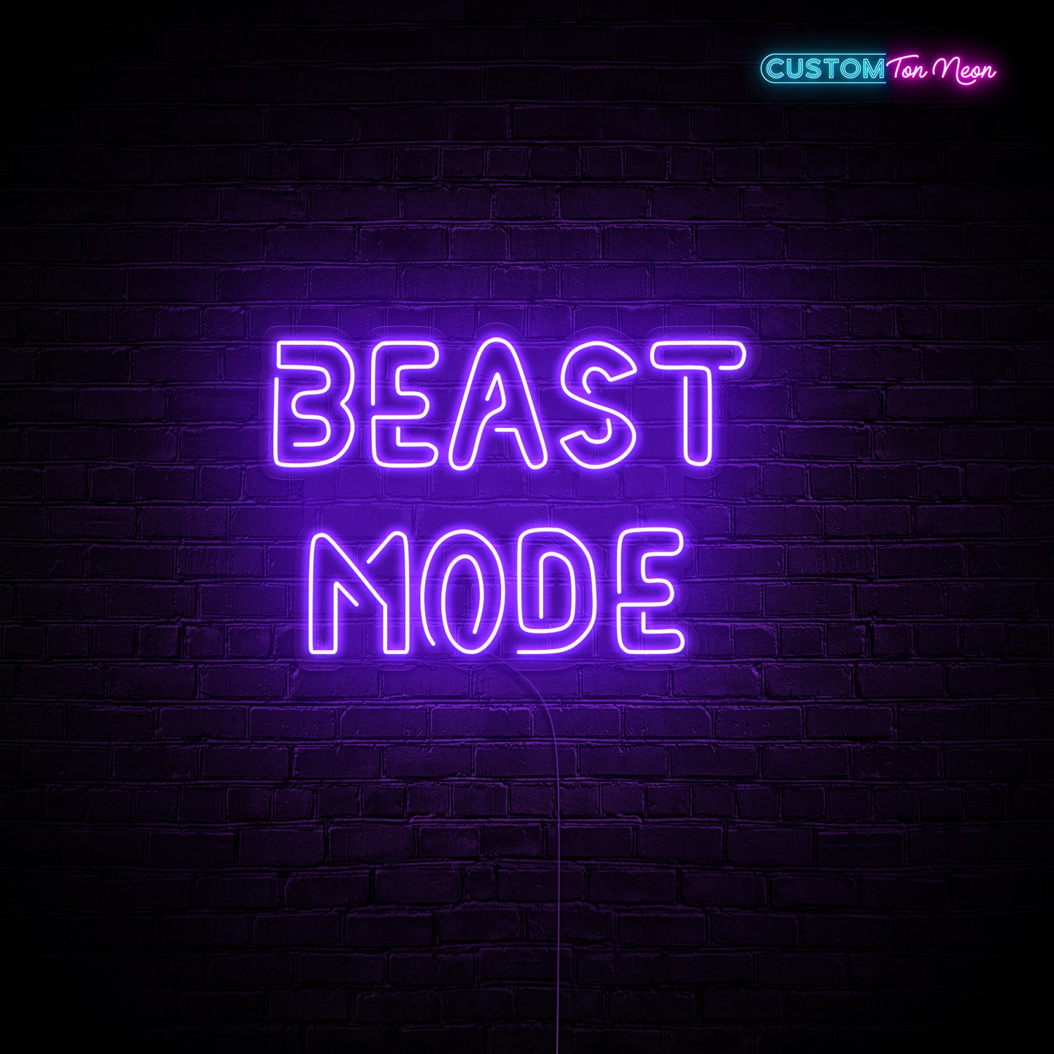 Enseigne néon Beast mode