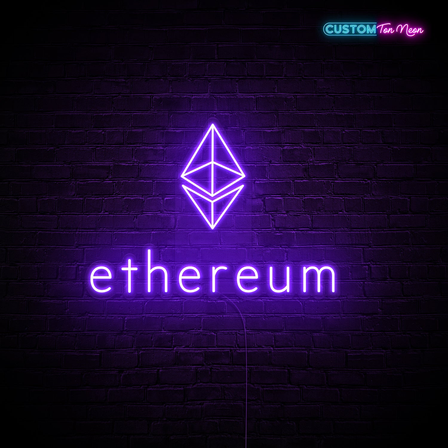 Enseigne néon Ethereum