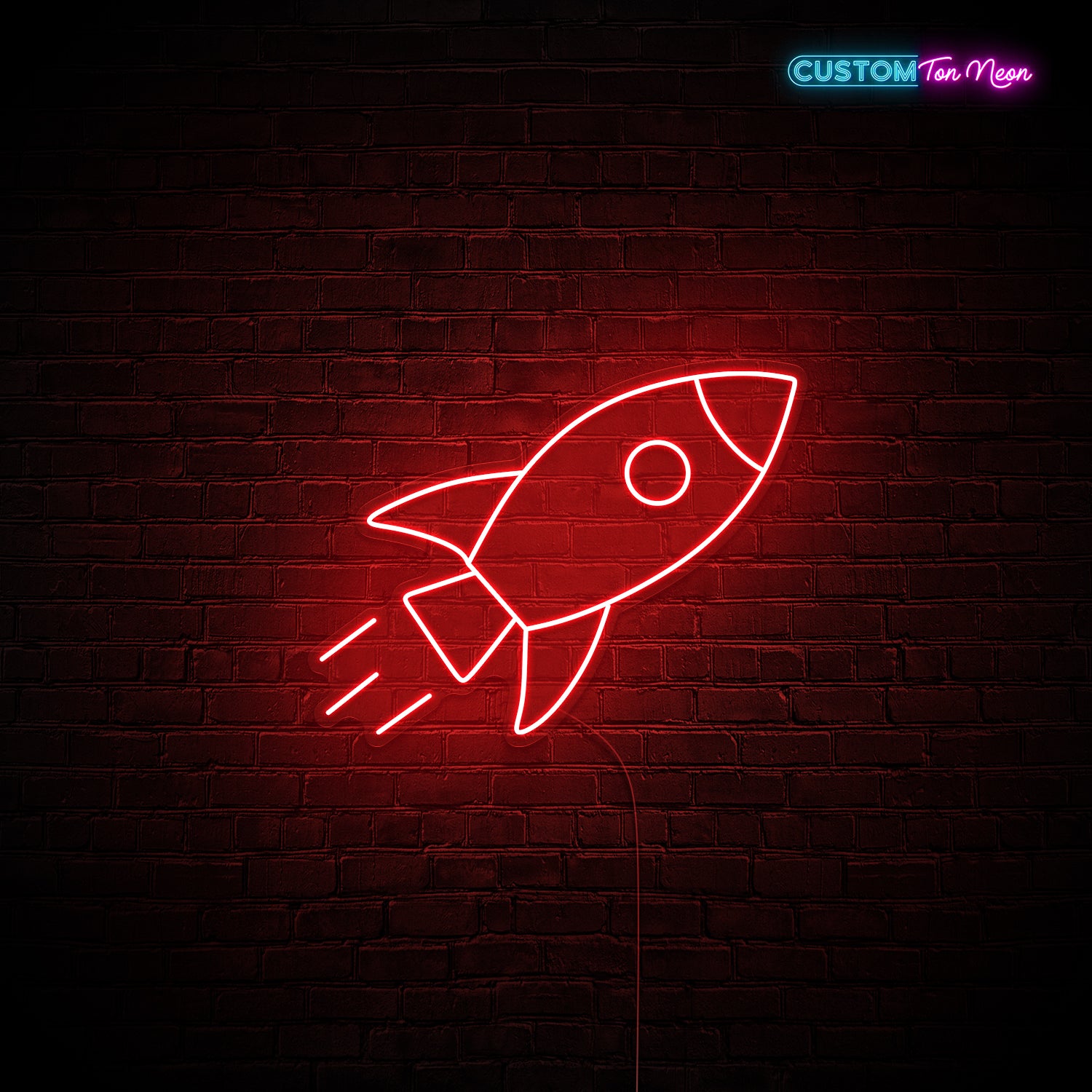 Enseigne néon Fusée