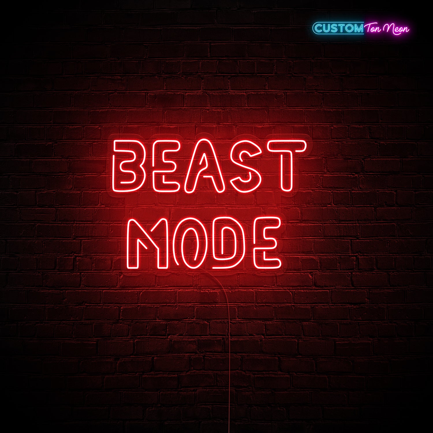 Enseigne néon Beast mode