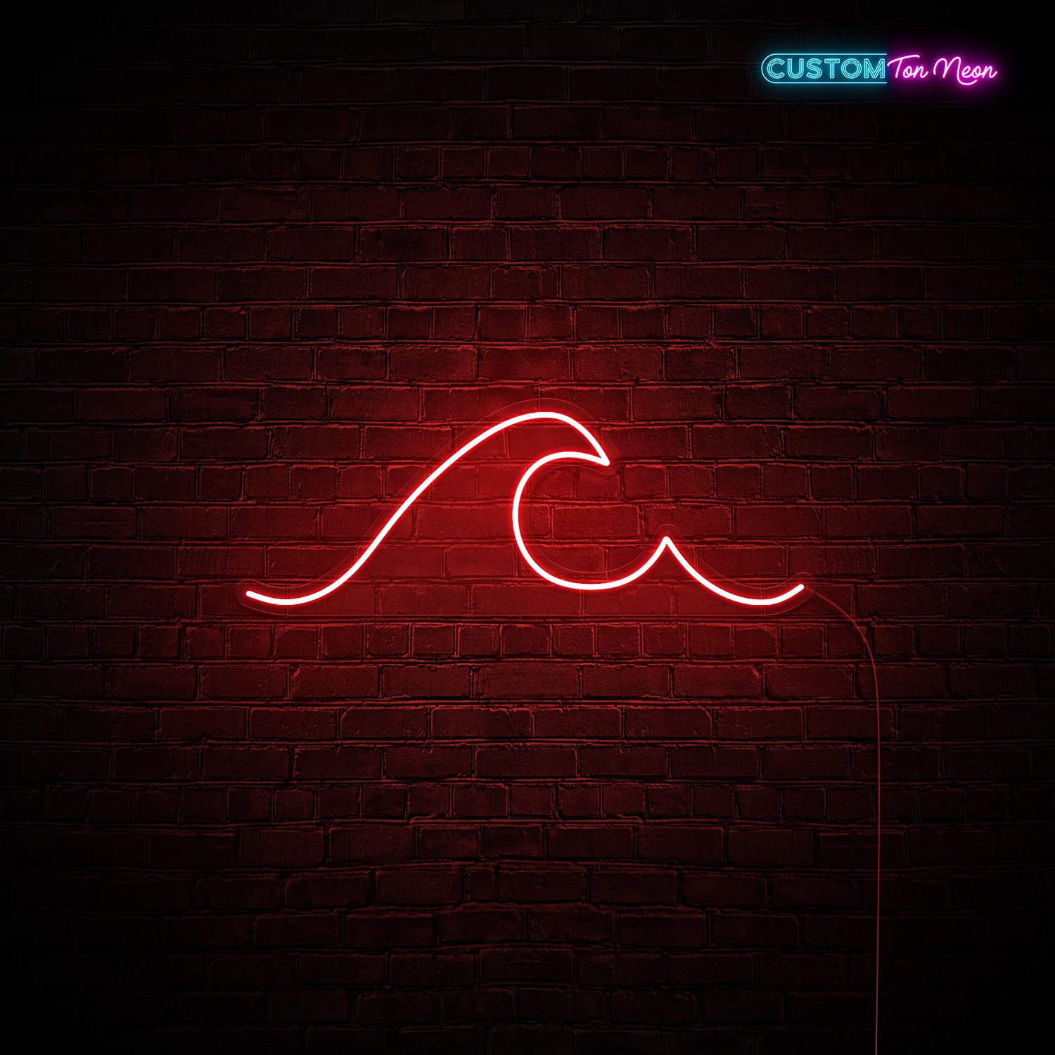 Enseigne néon Vague