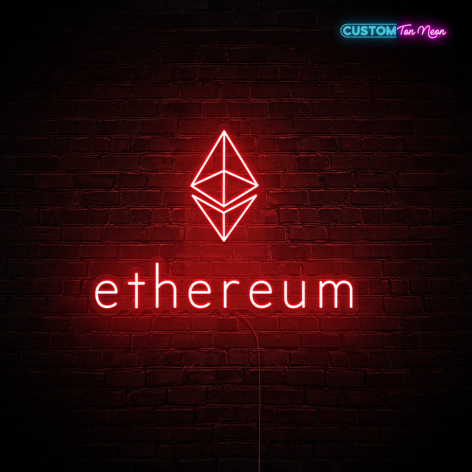 Enseigne néon Ethereum