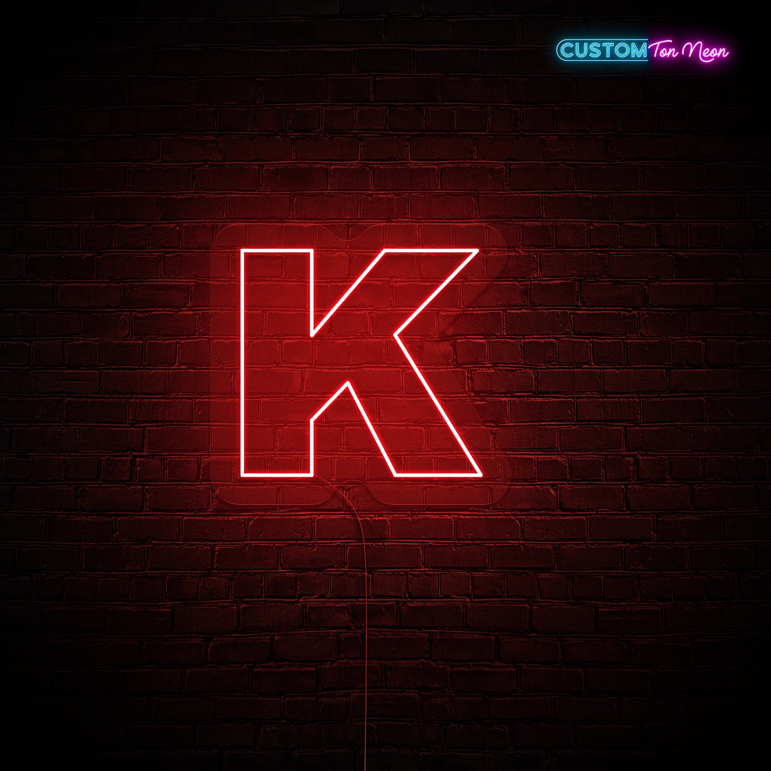 Enseigne néon Lettre K