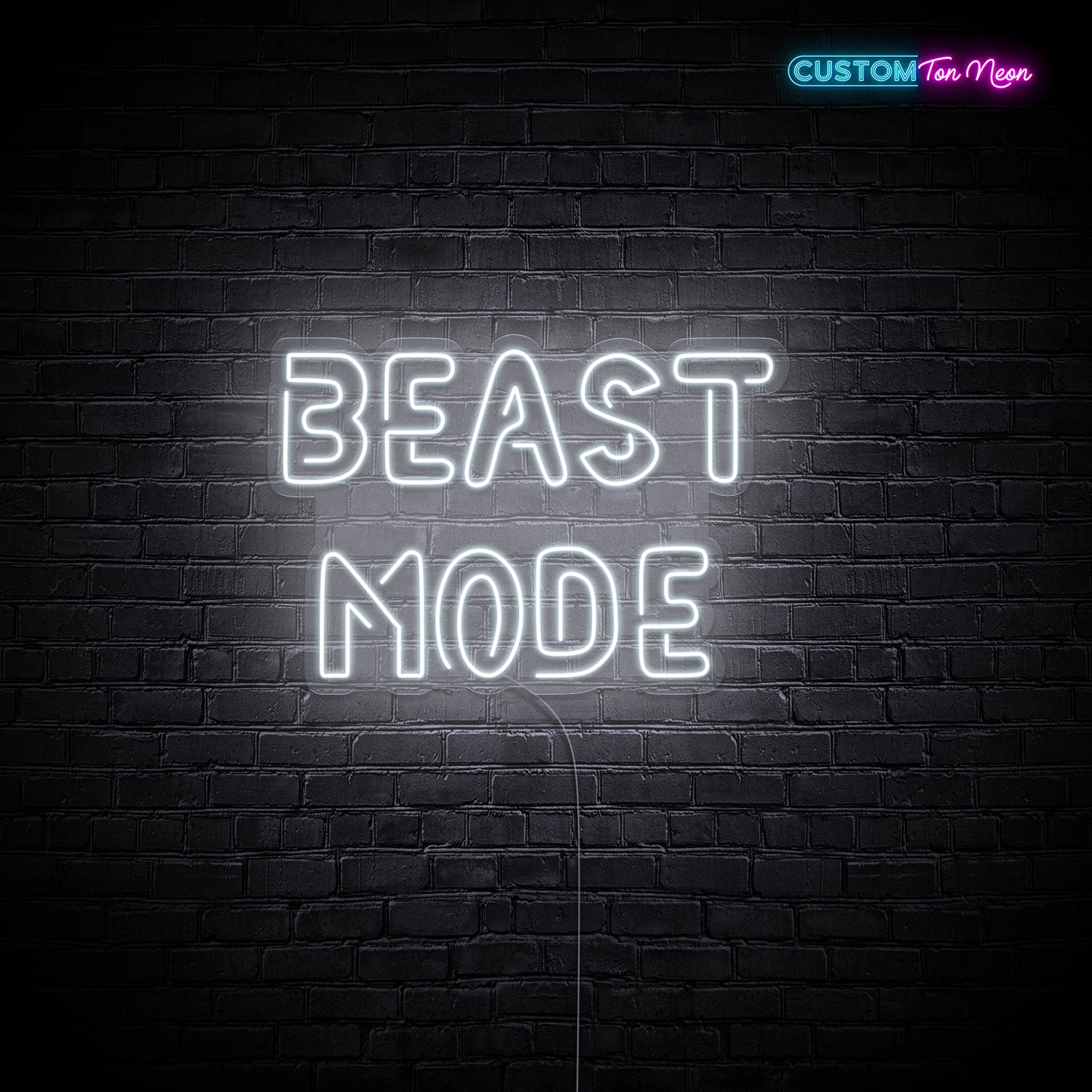 Enseigne néon Beast mode