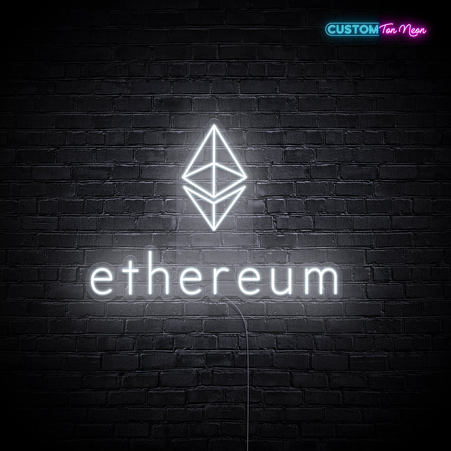 Enseigne néon Ethereum