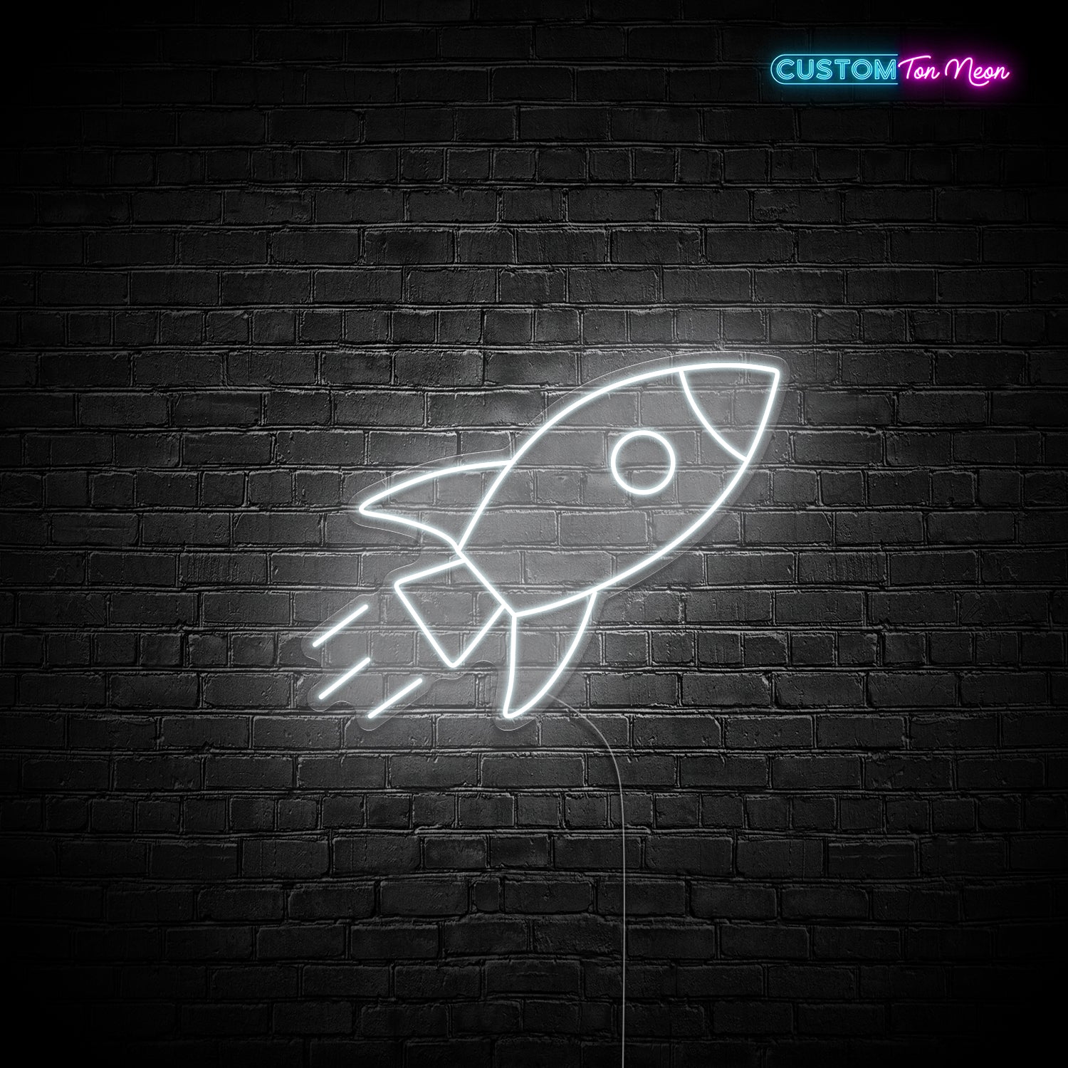 Enseigne néon Fusée