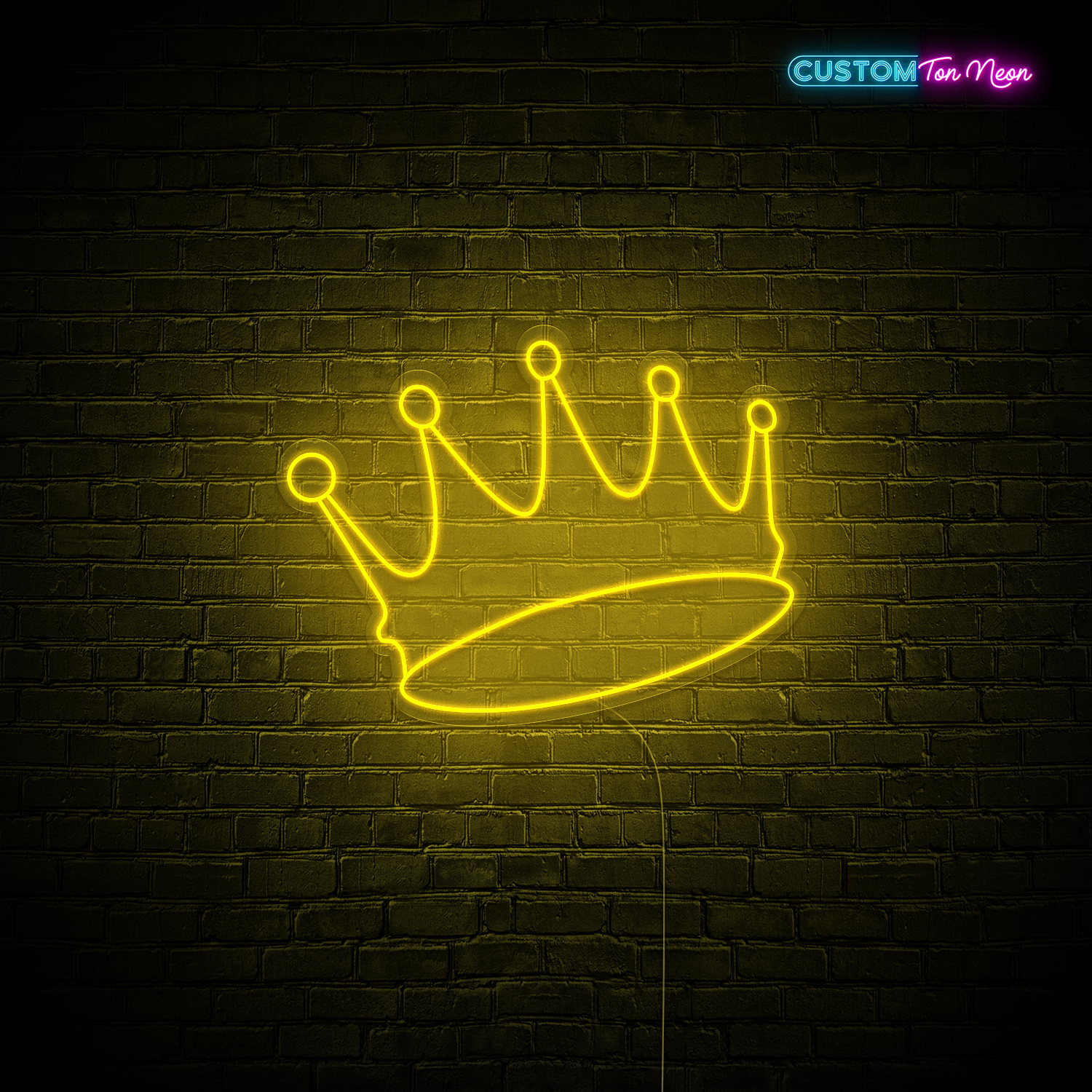 Enseigne néon couronne