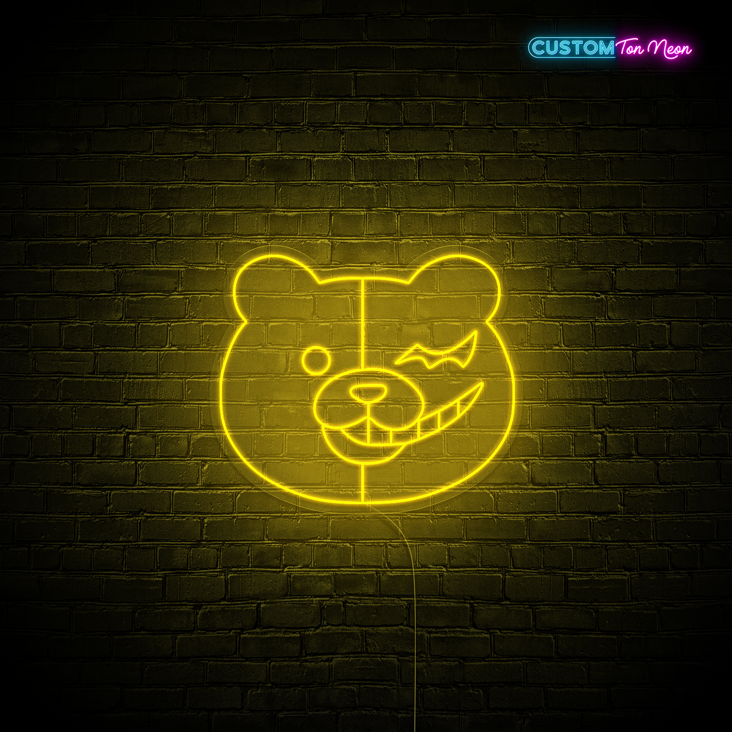 Enseigne néon ourson