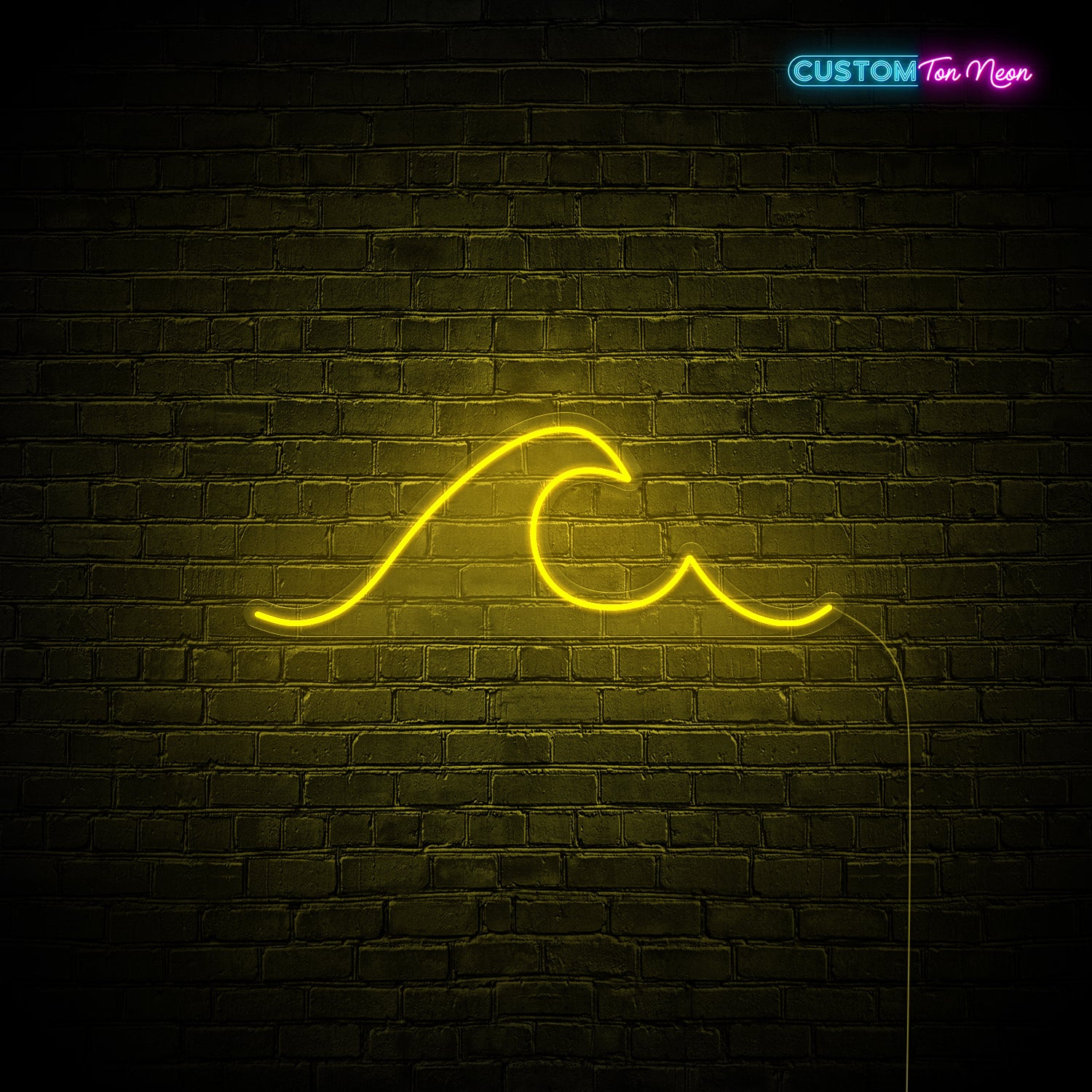 Enseigne néon Vague