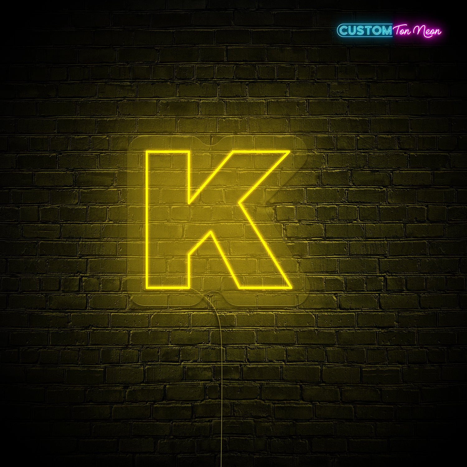 Enseigne néon Lettre K
