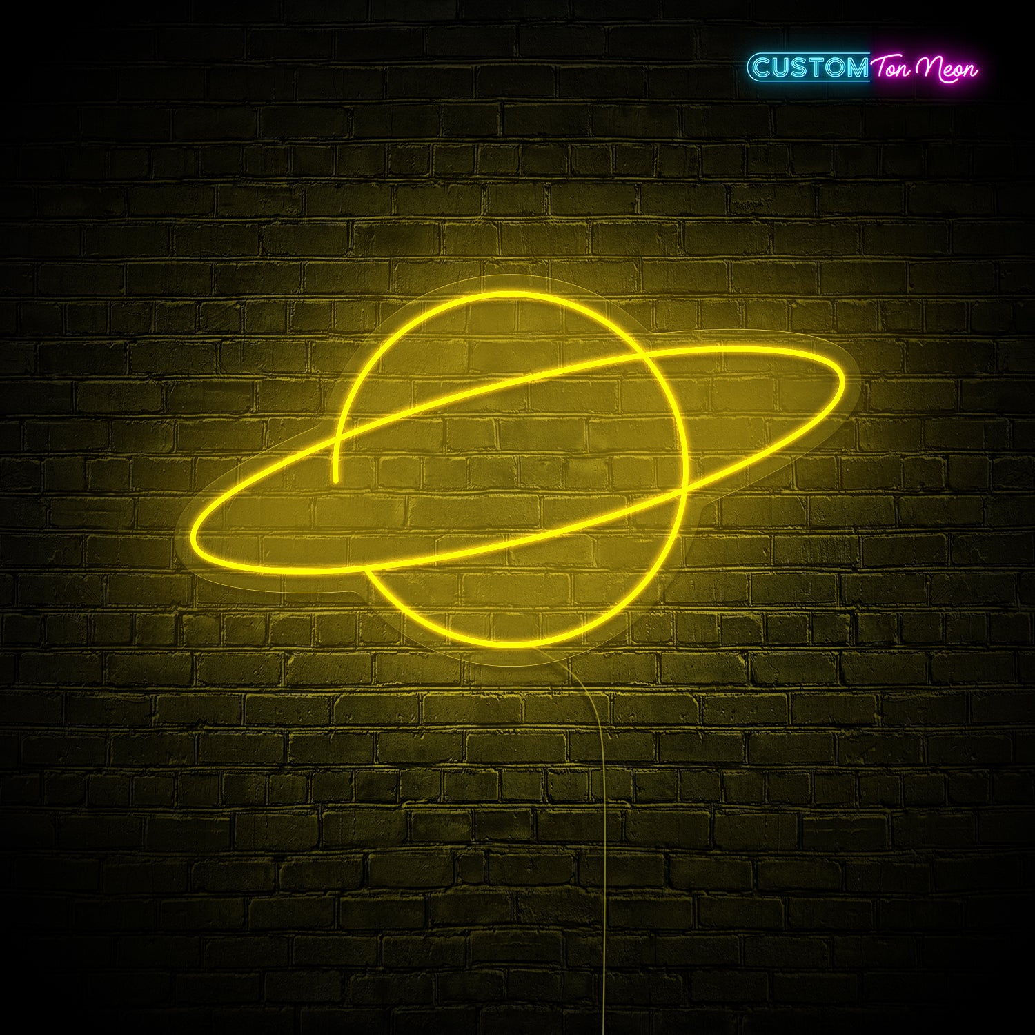 Enseigne néon Planète