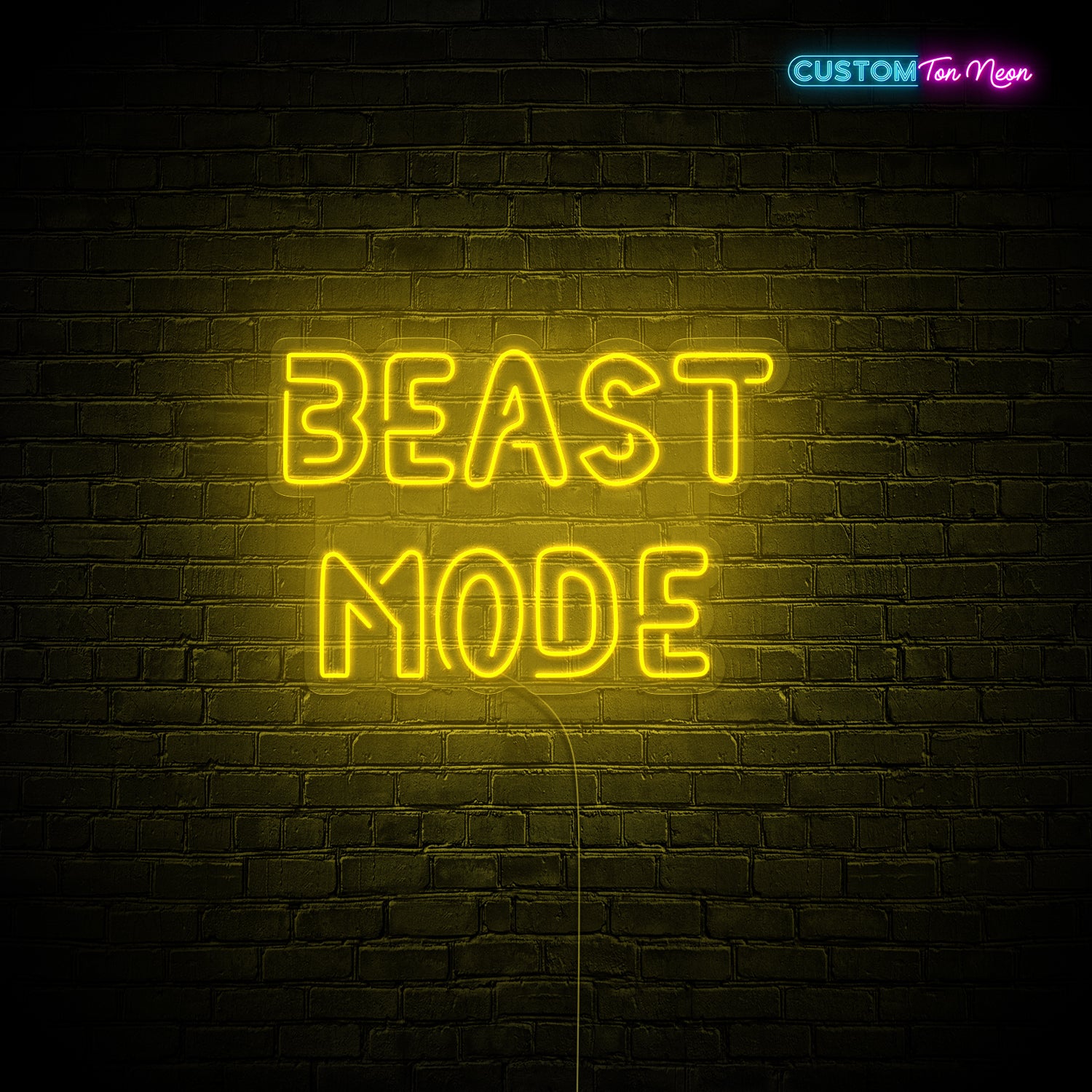 Enseigne néon Beast mode