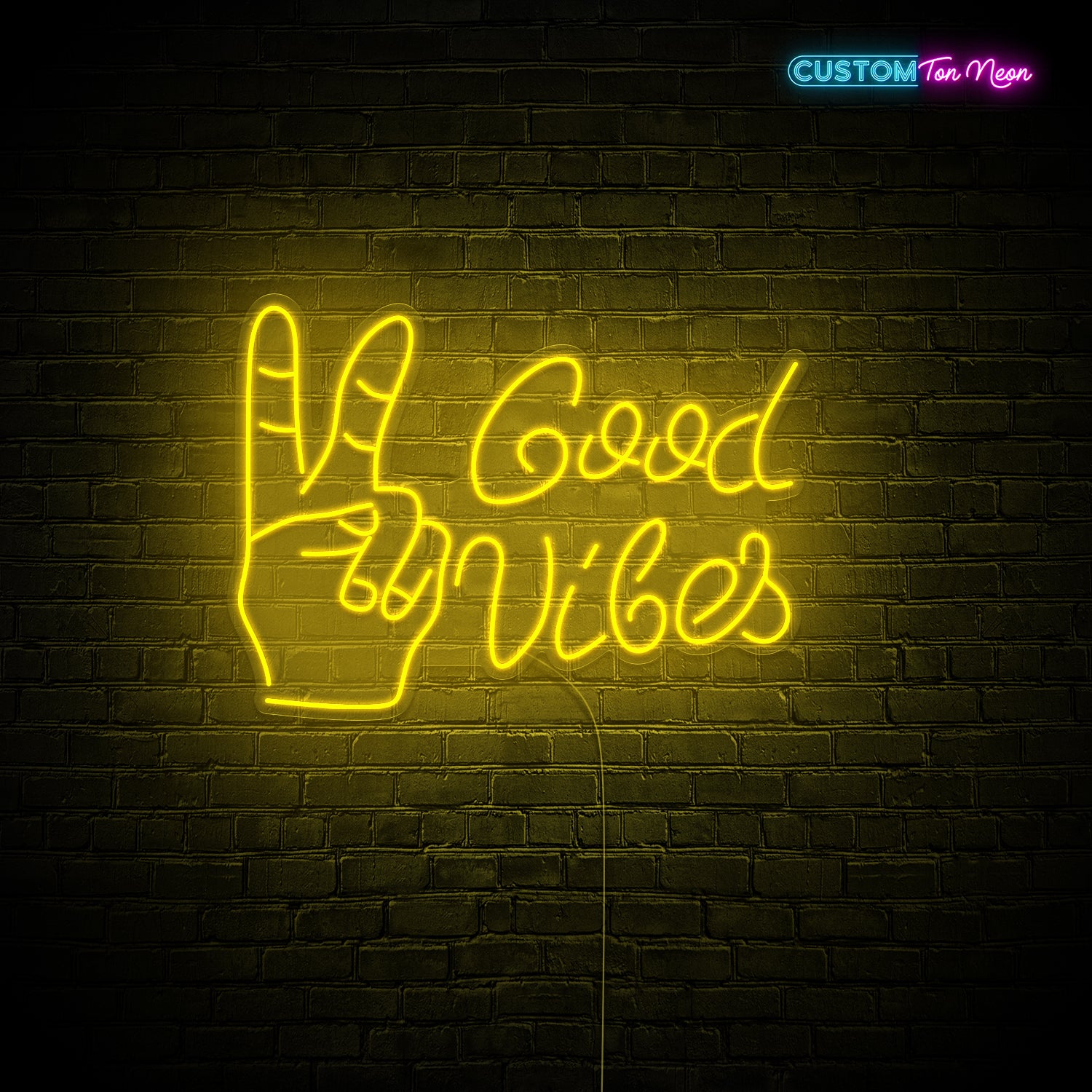 Enseigne néon good vibes