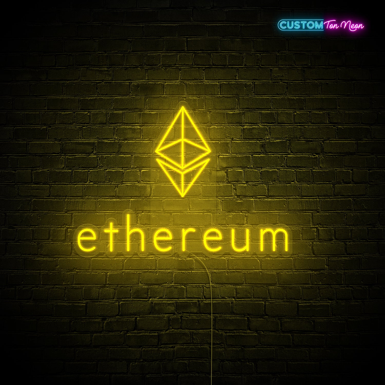 Enseigne néon Ethereum
