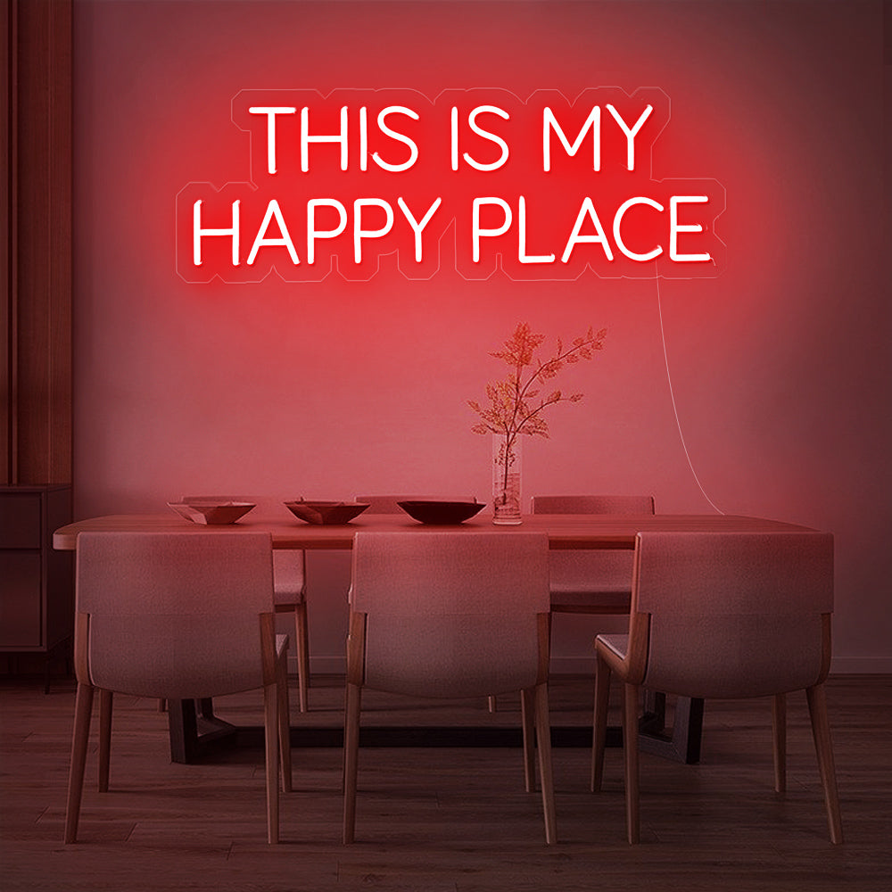 Enseigne néon this is my happy place
