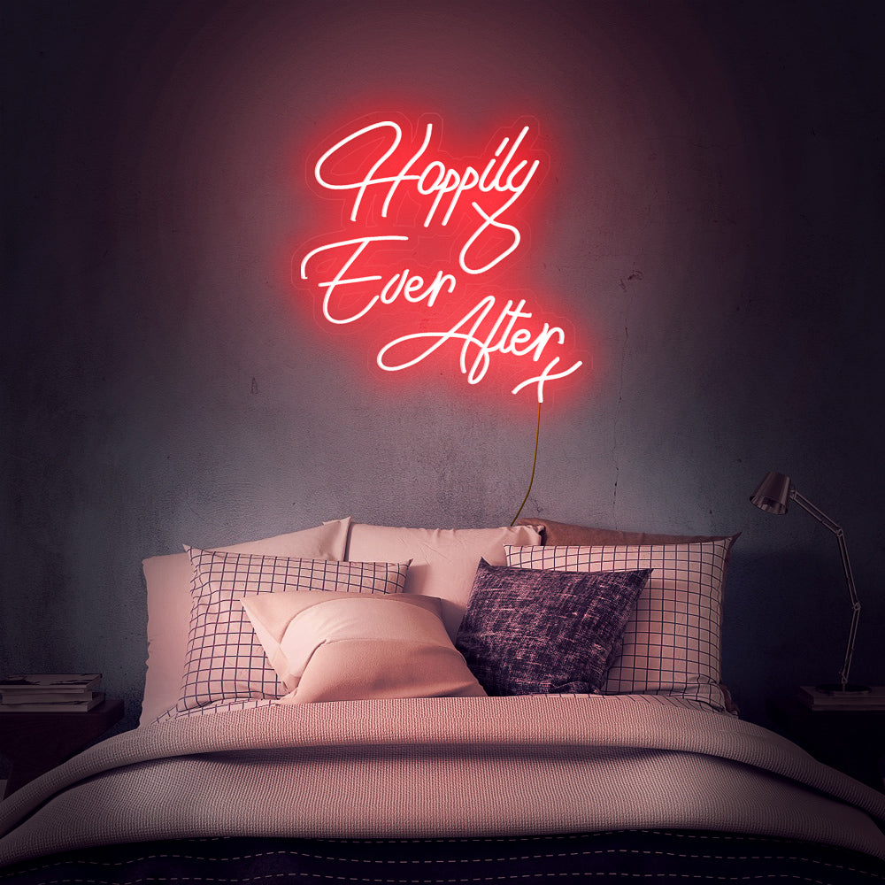 Enseigne néon happily ever after