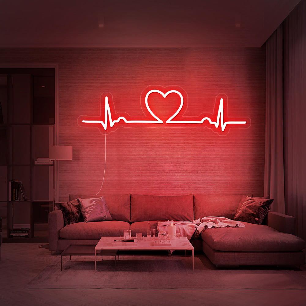 Enseigne néon love beat