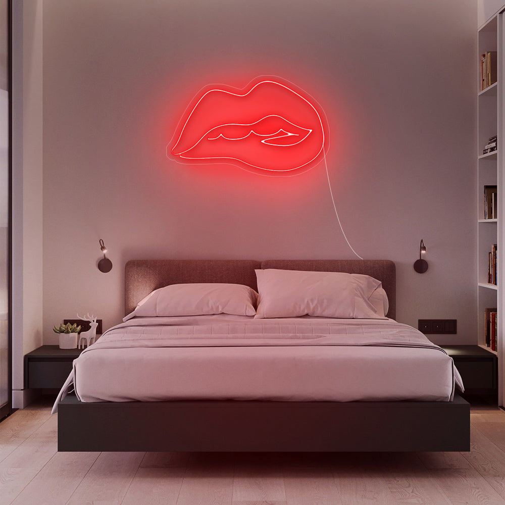 Enseigne néon lips