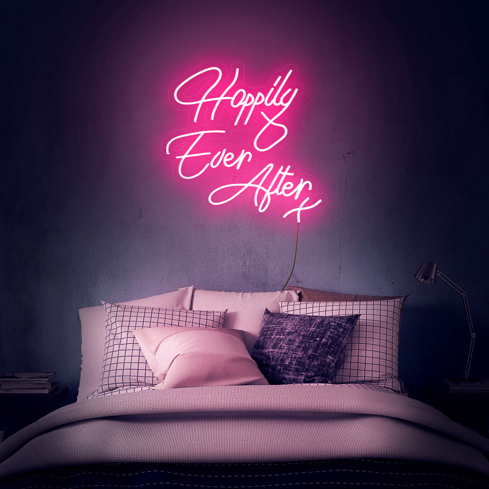 Enseigne néon happily ever after