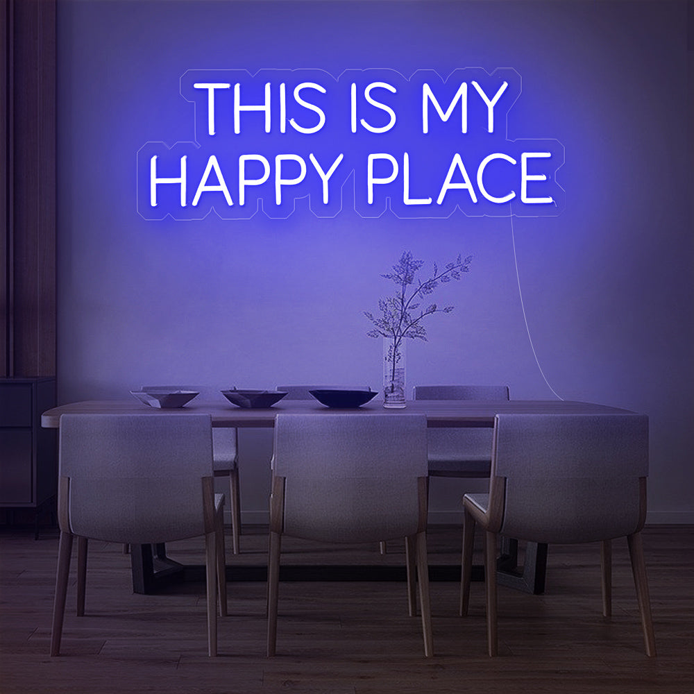 Enseigne néon this is my happy place