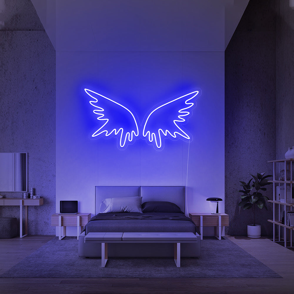 Enseigne néon Angel Wings