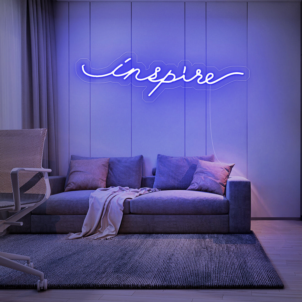 Enseigne néon inspire