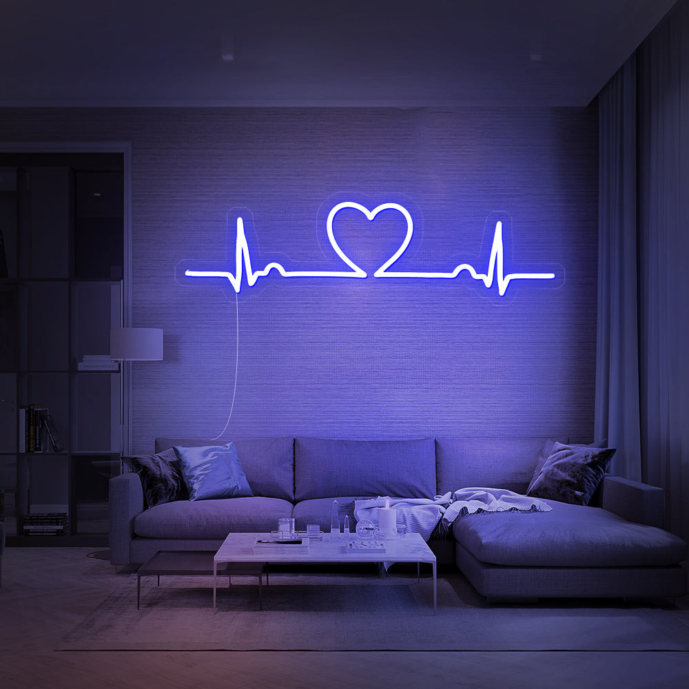 Enseigne néon love beat
