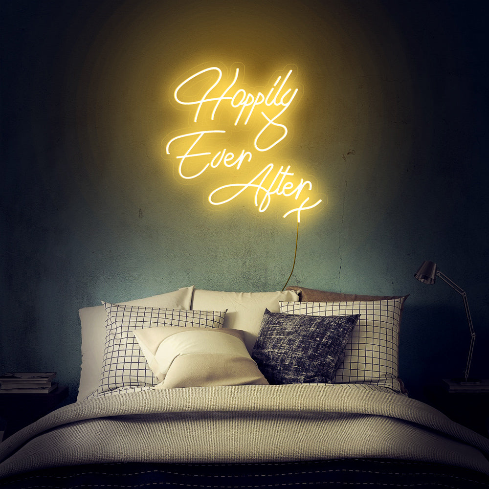 Enseigne néon happily ever after