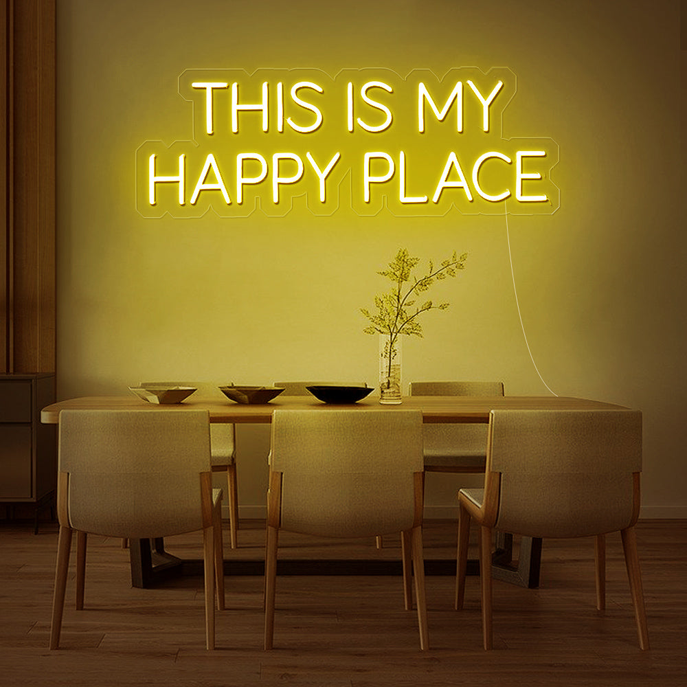 Enseigne néon this is my happy place