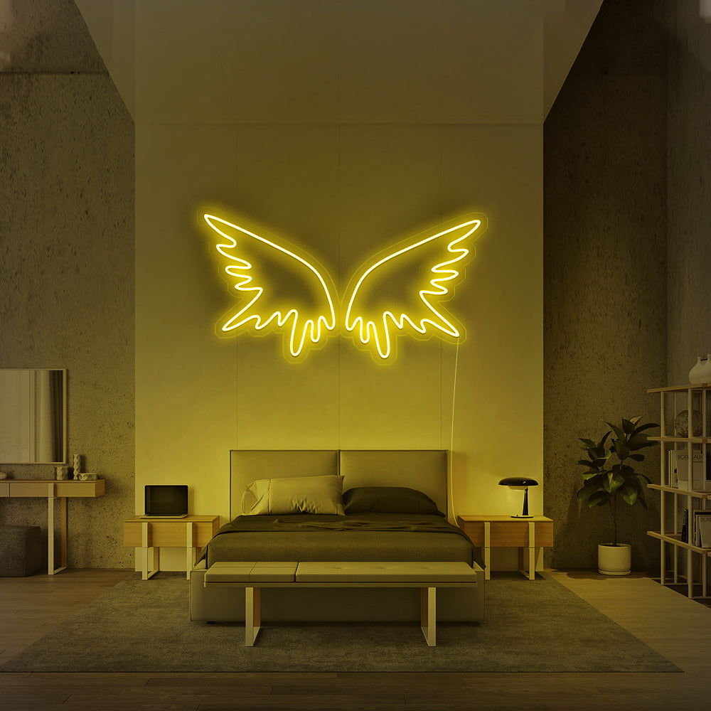 Enseigne néon Angel Wings